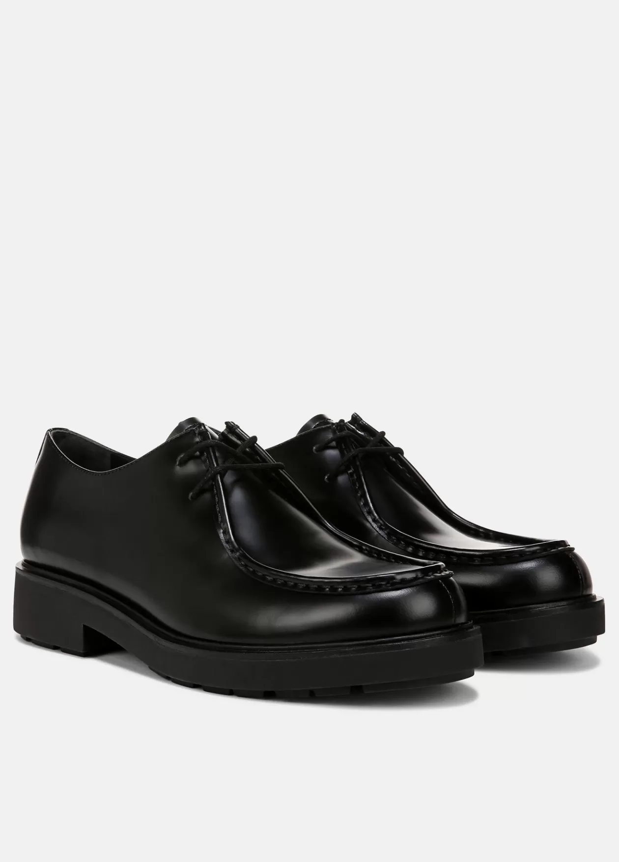 Online Vince Avalon Leather Lug-Sole Oxford black