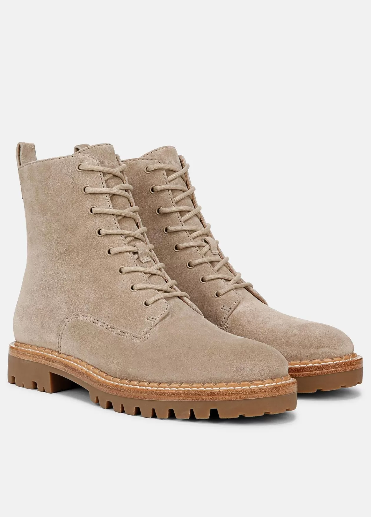 Discount Vince Cabria Suede Lug Boot dark clay