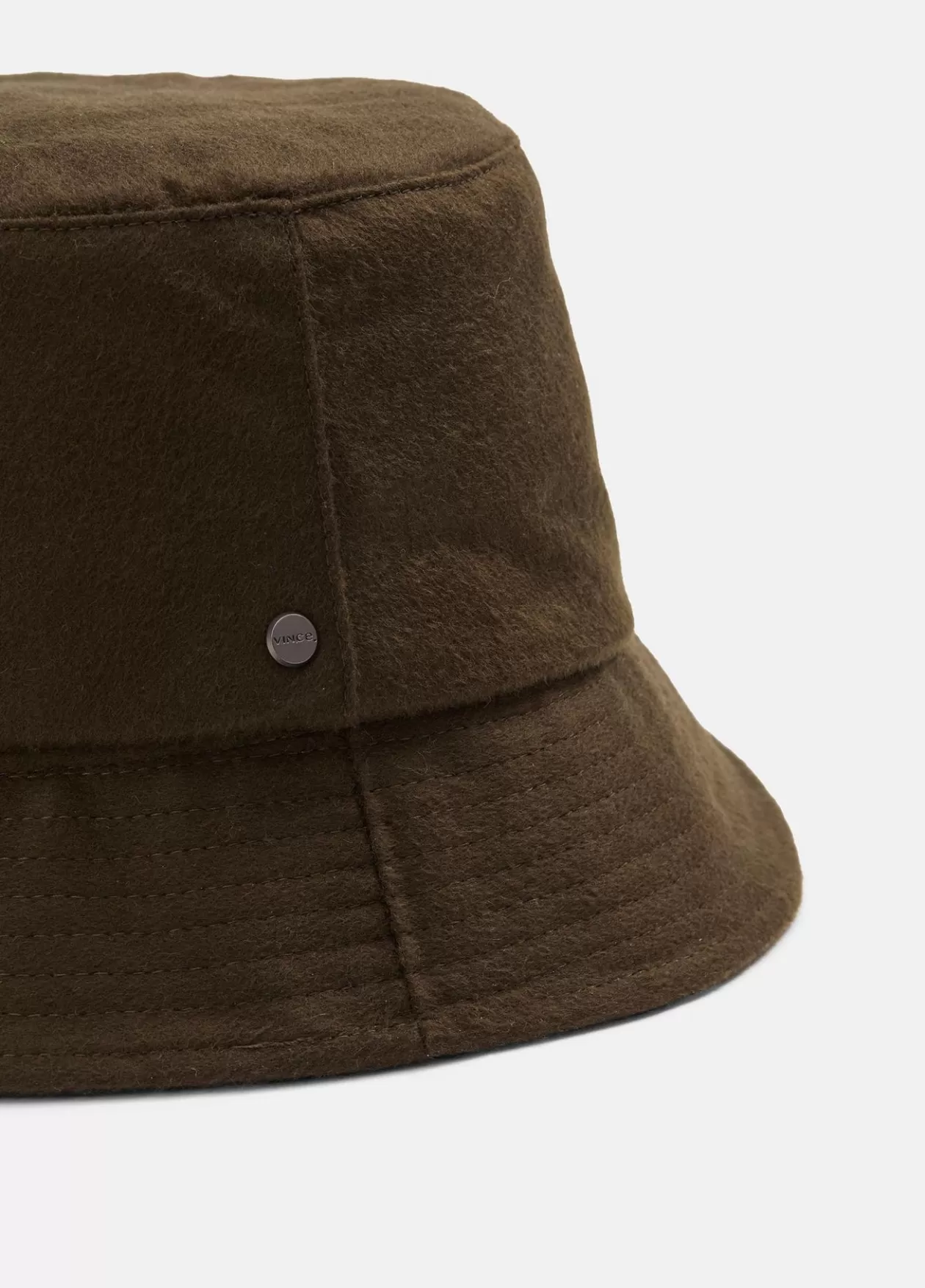 Outlet Vince Cashmere Flannel Bucket Hat night moss