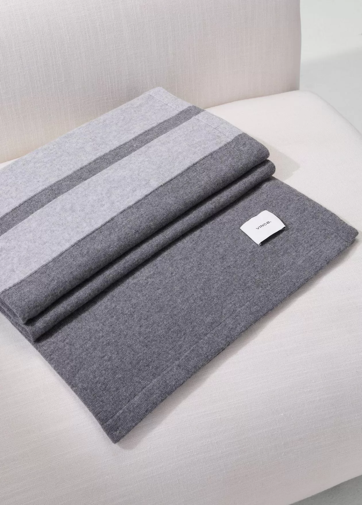 cashmere_jersey_stripe_throw_2.webp Sale Vince Cashmere Jersey Stripe Throw medium heather grey