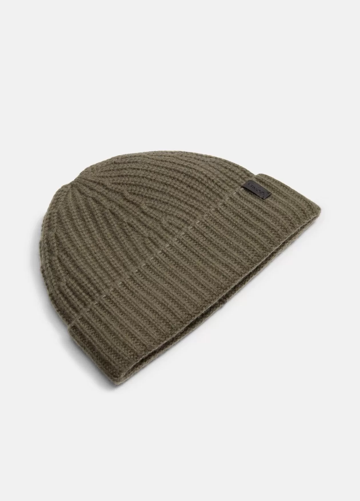Online Vince Cashmere Shaker-Stitch Beanie surplus olive