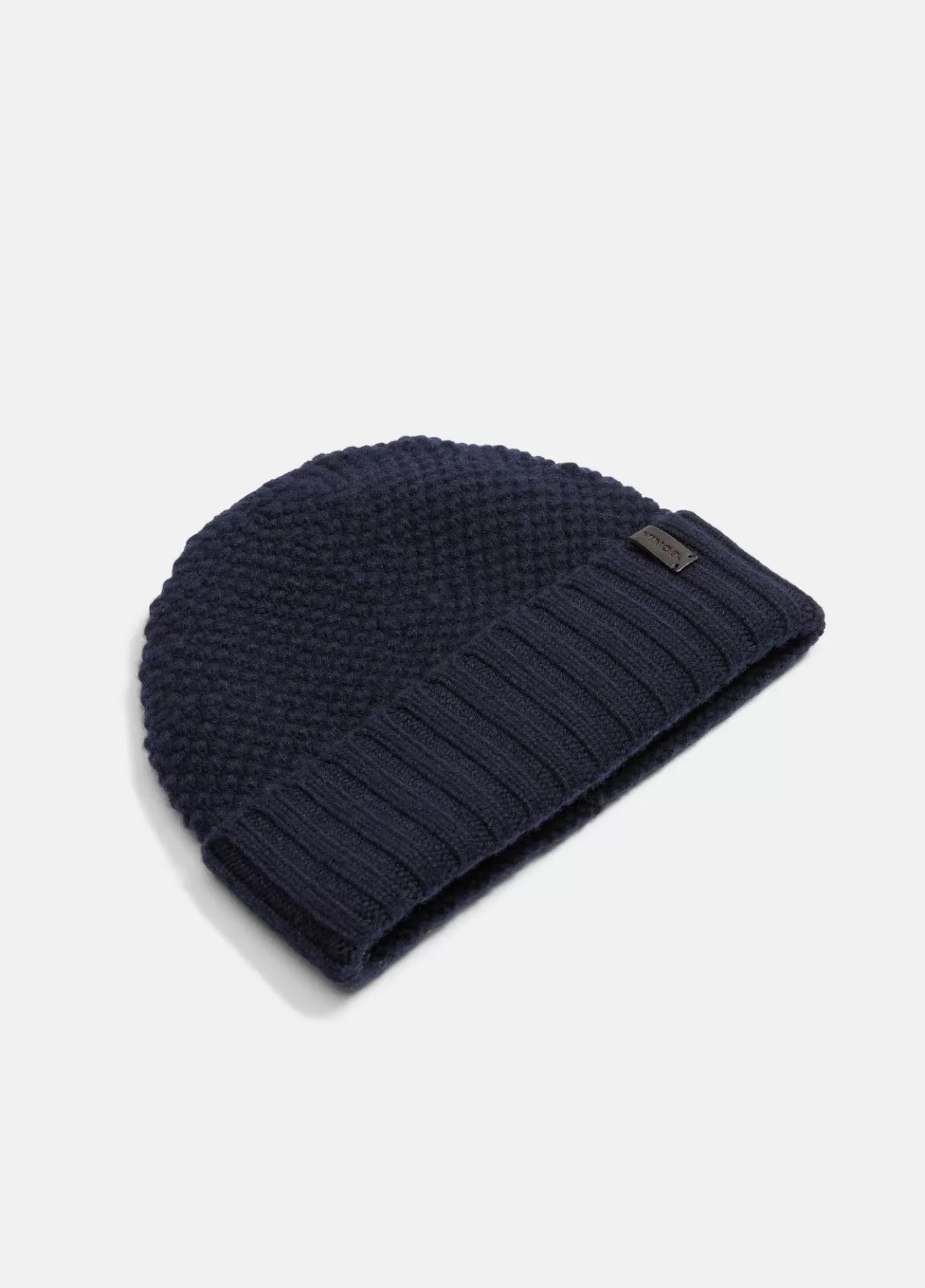 Shop Vince Cashmere Tuck-Stitch Beanie coastal blue