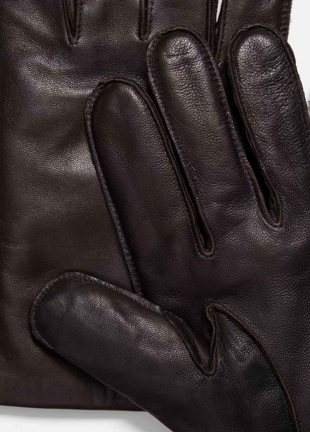 Online Vince Classic Cashmere-Lined Leather Glove espresso