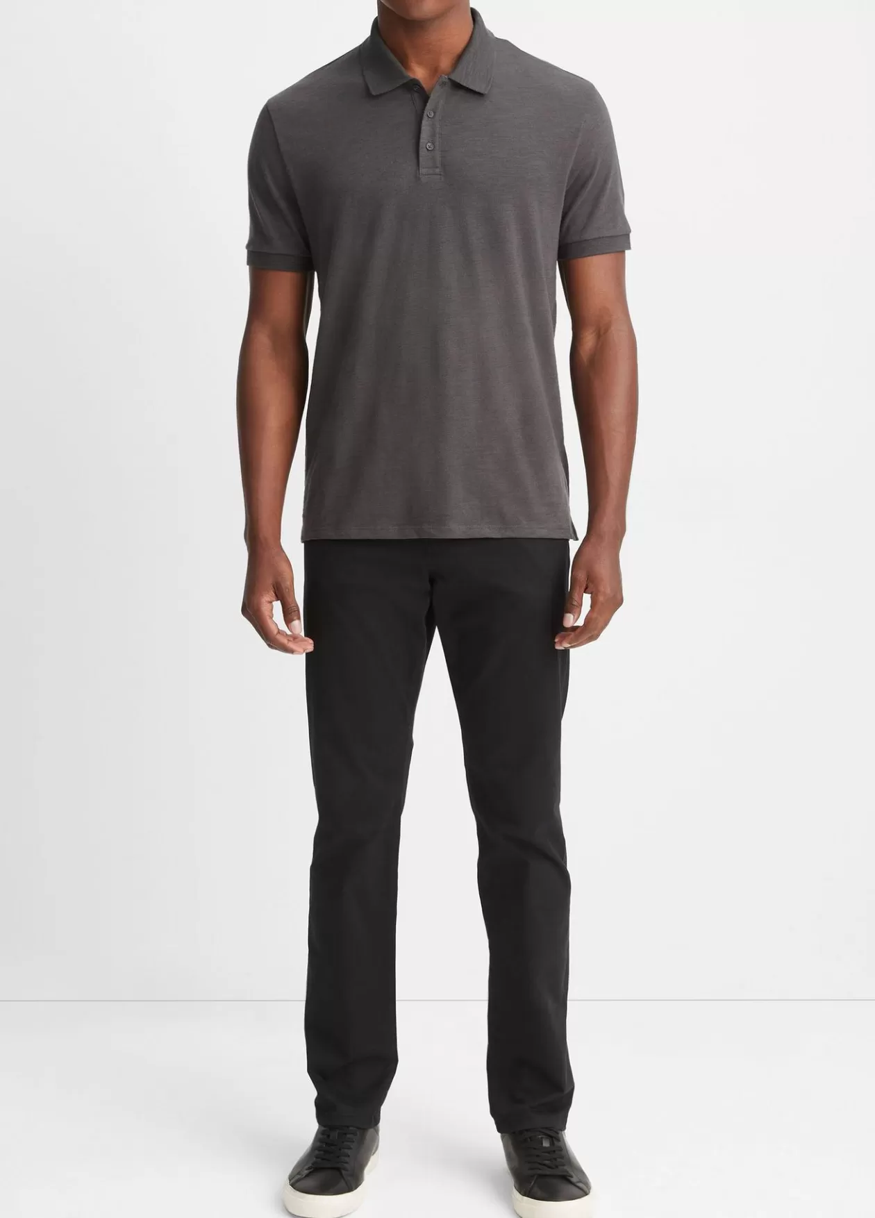 Shop Vince Classic Slub Polo Shirt sphere