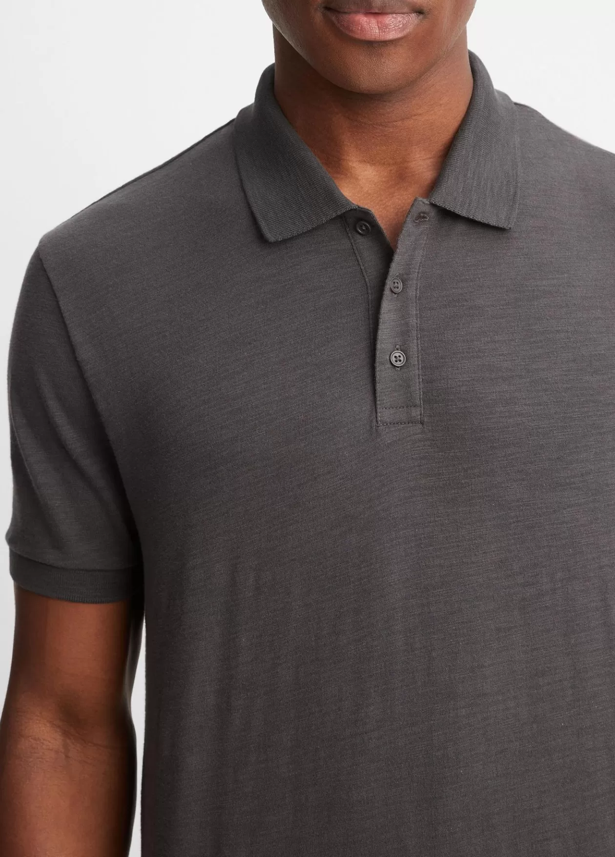 Shop Vince Classic Slub Polo Shirt sphere