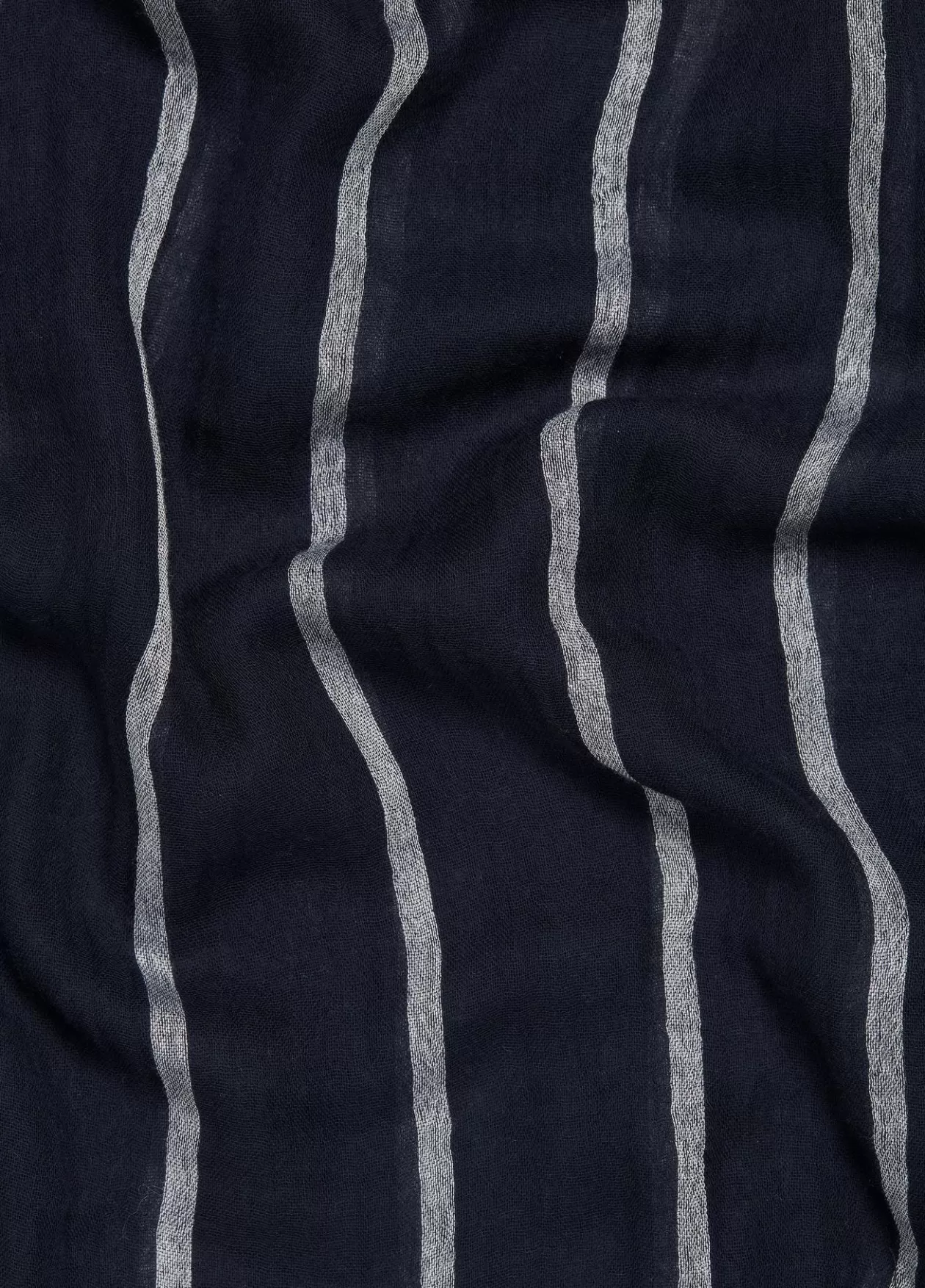 Sale Vince Cotton Gauze Awning Stripe Scarf coastal blue/optic white