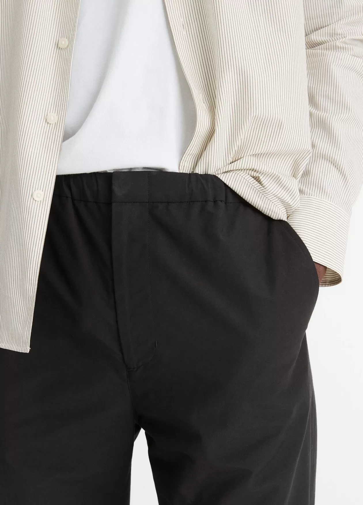 Shop Vince Cotton-Blend Parachute Pant black