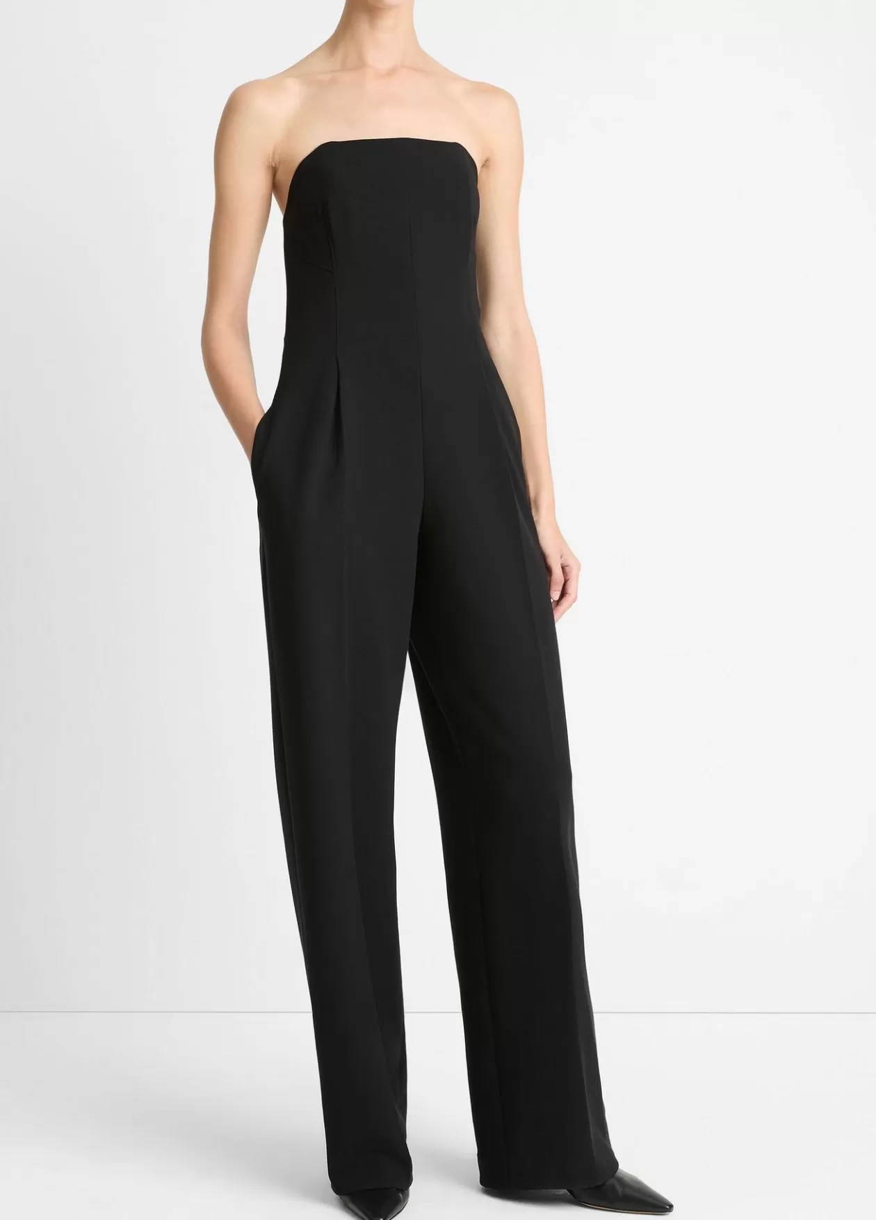 crepe_strapless_jumpsuit_2.webp Clearance Vince Crepe Strapless Jumpsuit black