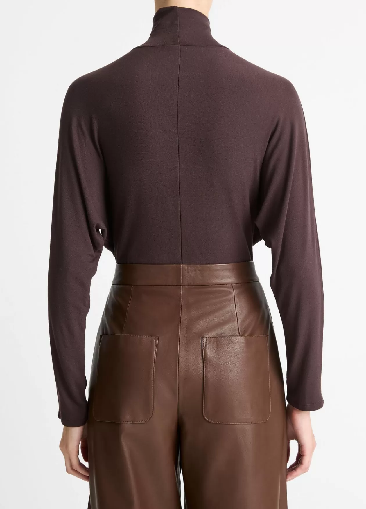 dolmansleeve_turtleneck_bodysuit_3.webp Best Sale Vince Dolman-Sleeve Turtleneck Bodysuit ganache