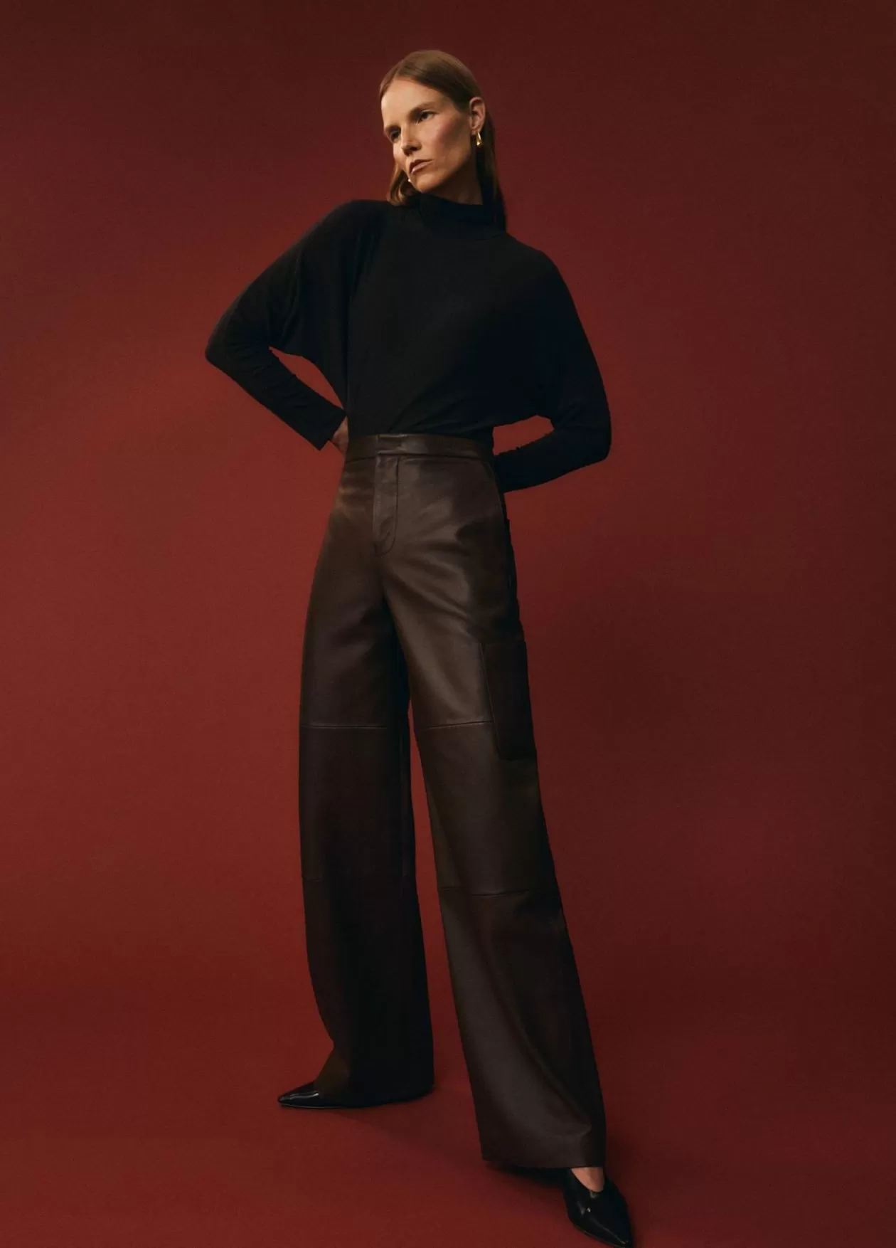 dolmansleeve_turtleneck_bodysuit_4.webp Best Sale Vince Dolman-Sleeve Turtleneck Bodysuit ganache
