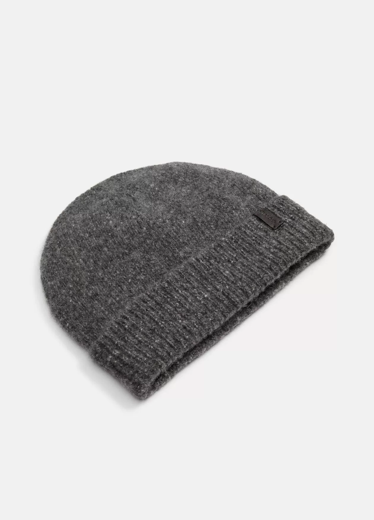 Shop Vince Donegal Cashmere Beanie heather charcoal
