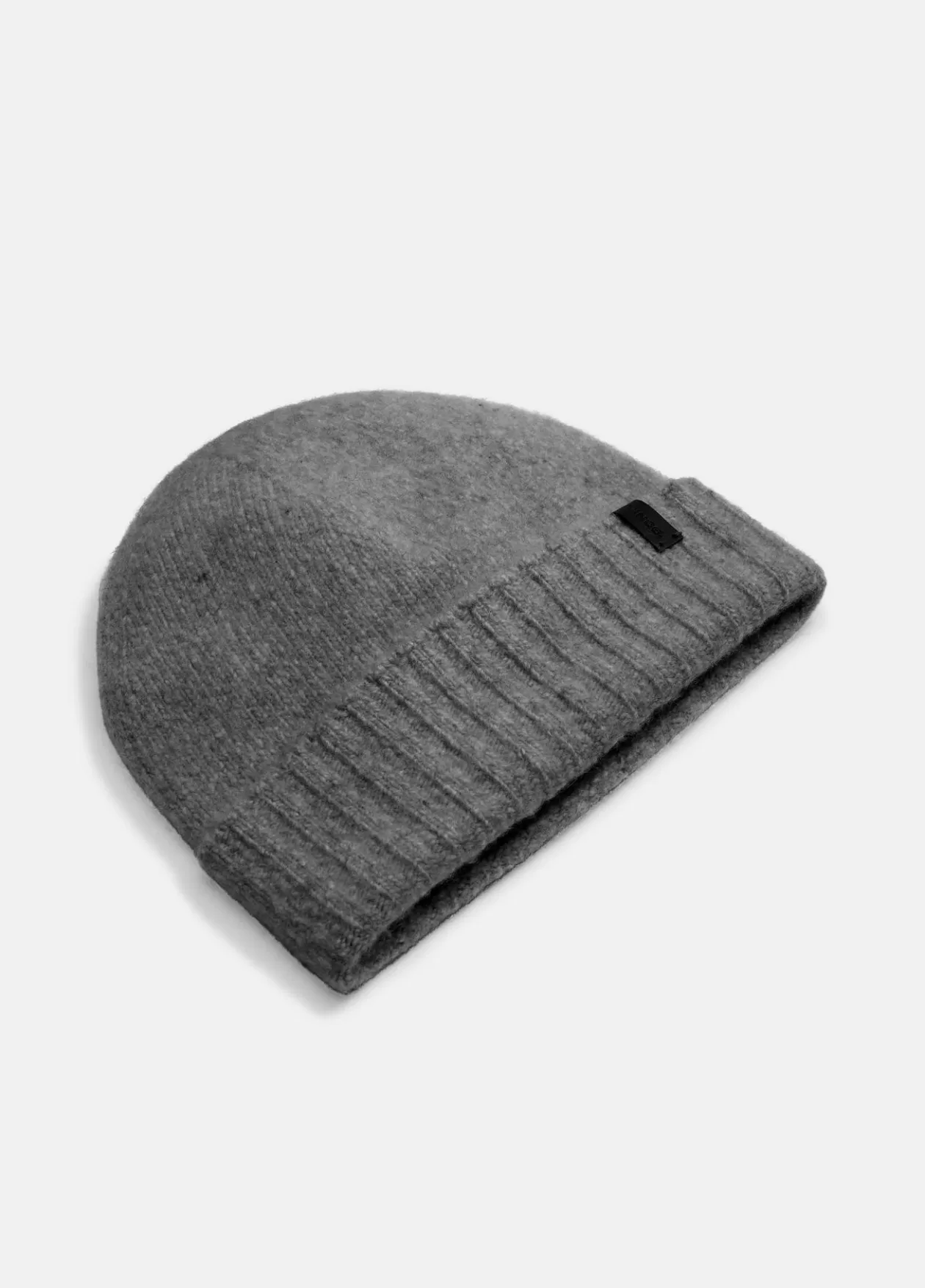 Hot Vince Donegal Cashmere Jersey Beanie medium grey
