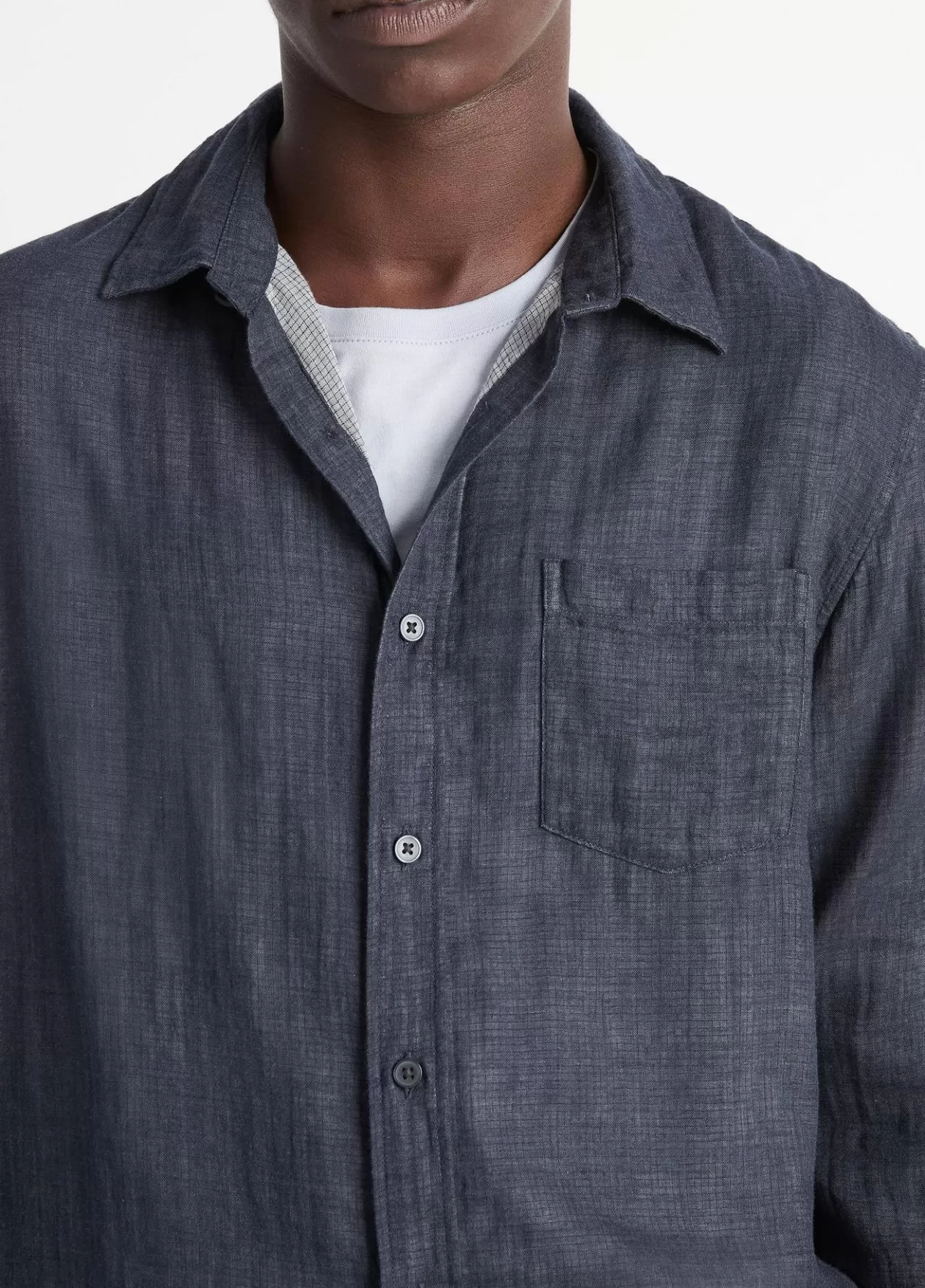 Online Vince Double Face Long Sleeve heather coastal