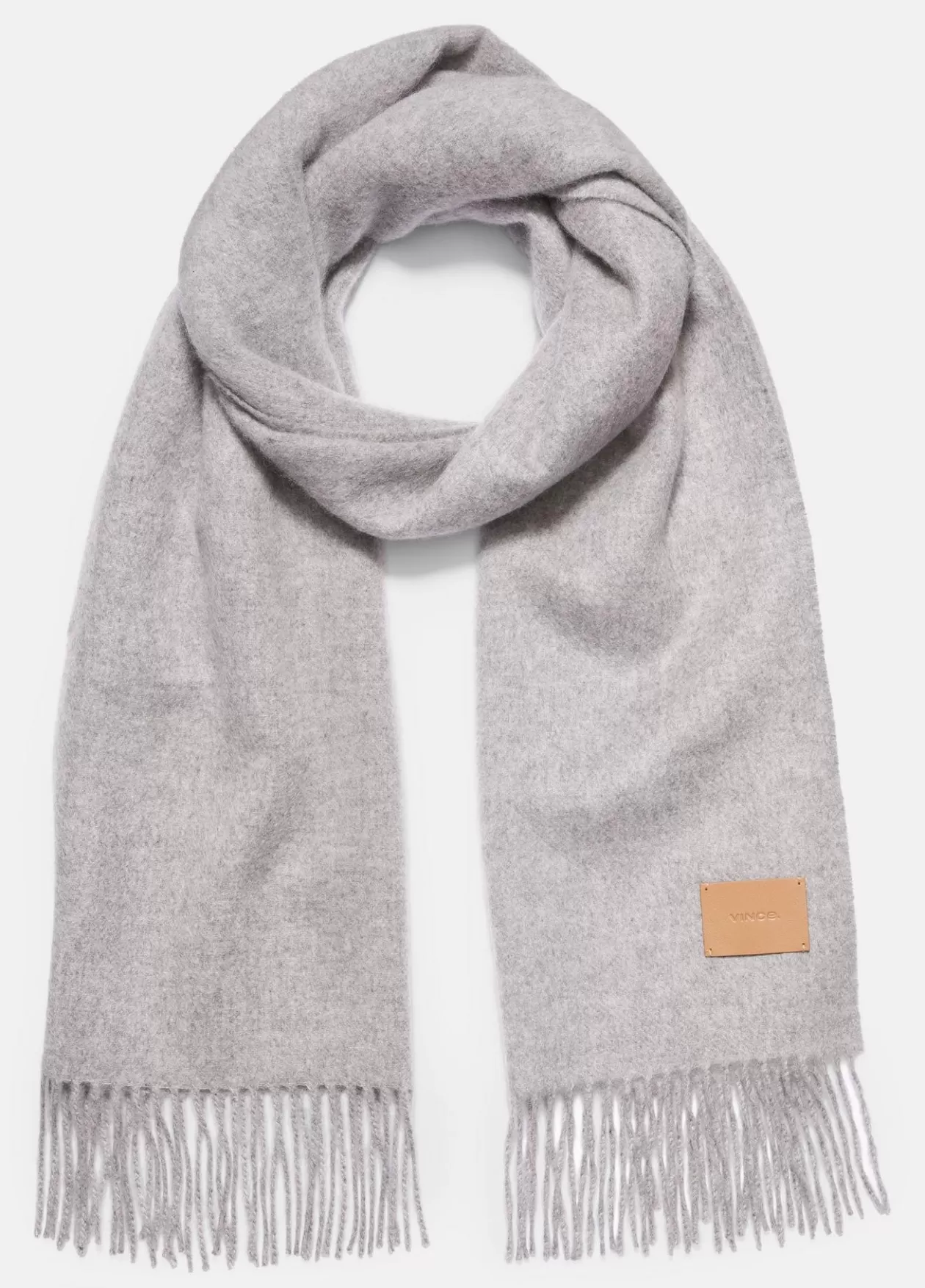 Online Vince Double-Face Cashmere Scarf grey