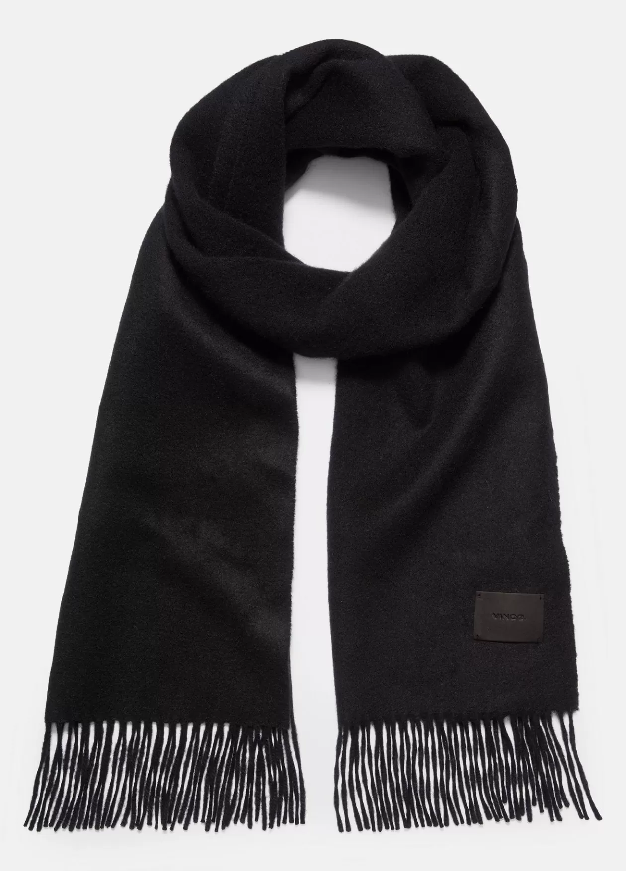 Outlet Vince Double-Face Cashmere Scarf black