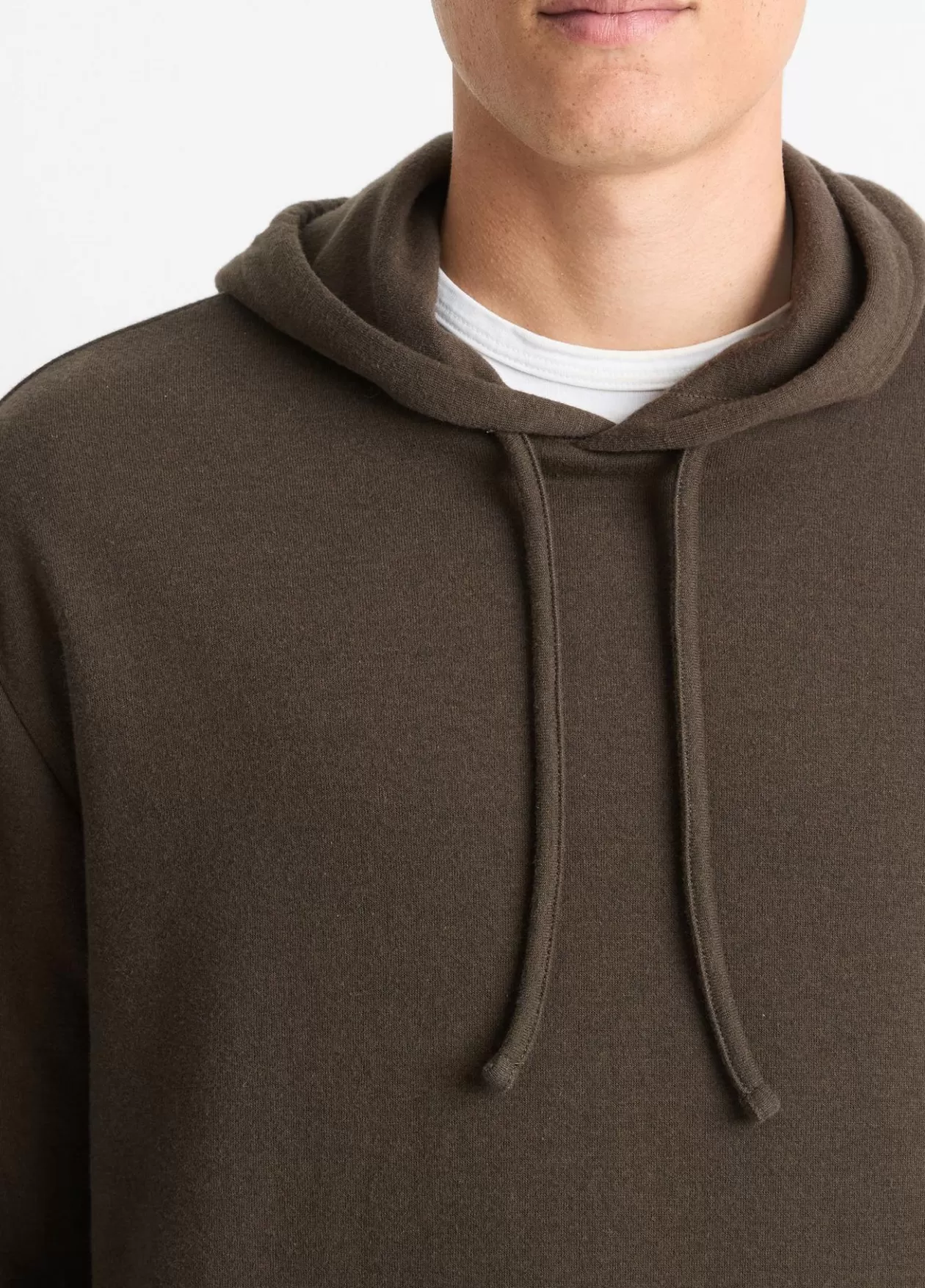 Store Vince Double-Face Cotton-Blend Hoodie night moss/emerald bay