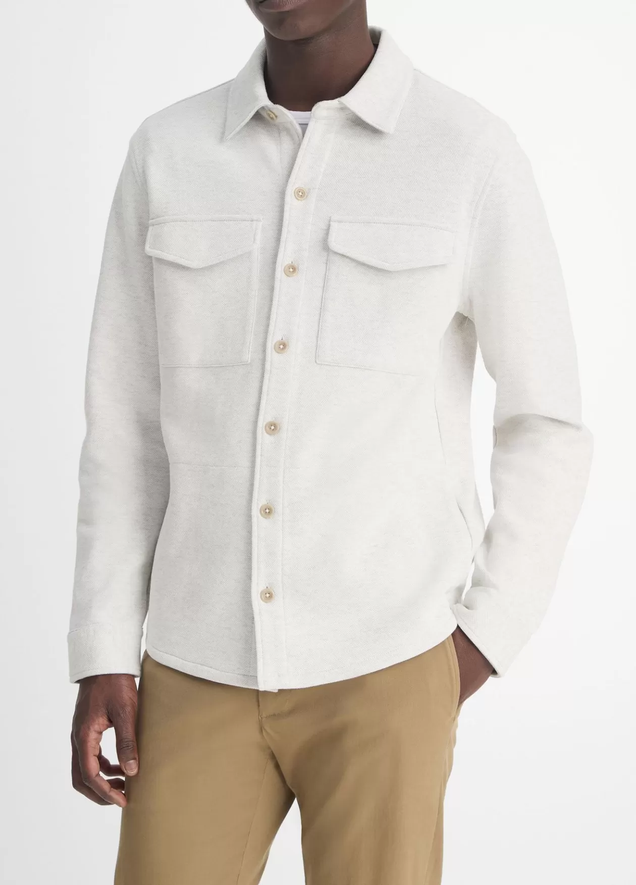 doubleknit_cottonblend_piqu_shirt_jacket_2-4.webp Fashion Vince Double-Knit Cotton-Blend Piqué Shirt Jacket heather white/light heather grey