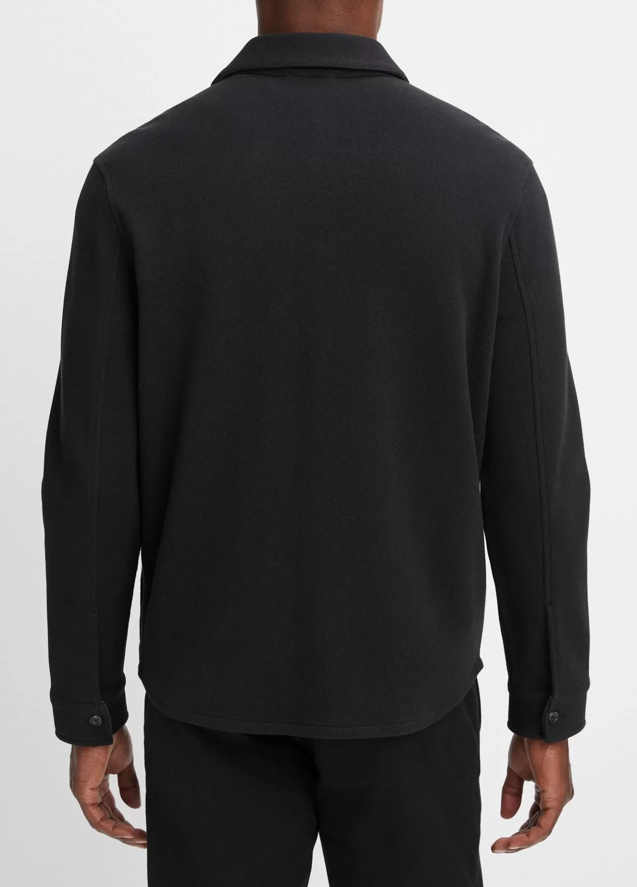 doubleknit_cottonblend_piqu_shirt_jacket_3-2.webp Flash Sale Vince Double-Knit Cotton-Blend Piqué Shirt Jacket black/medium heather grey