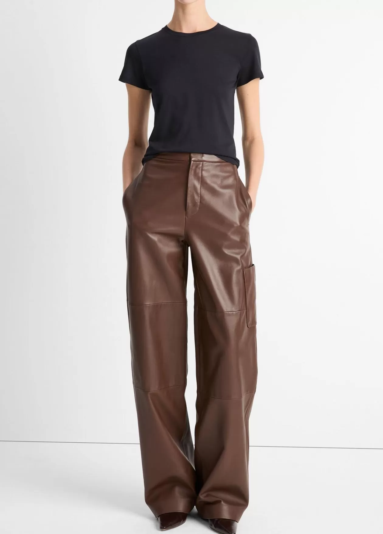 Sale Vince Essential Pima Cotton Crew Neck T-Shirt coastal blue