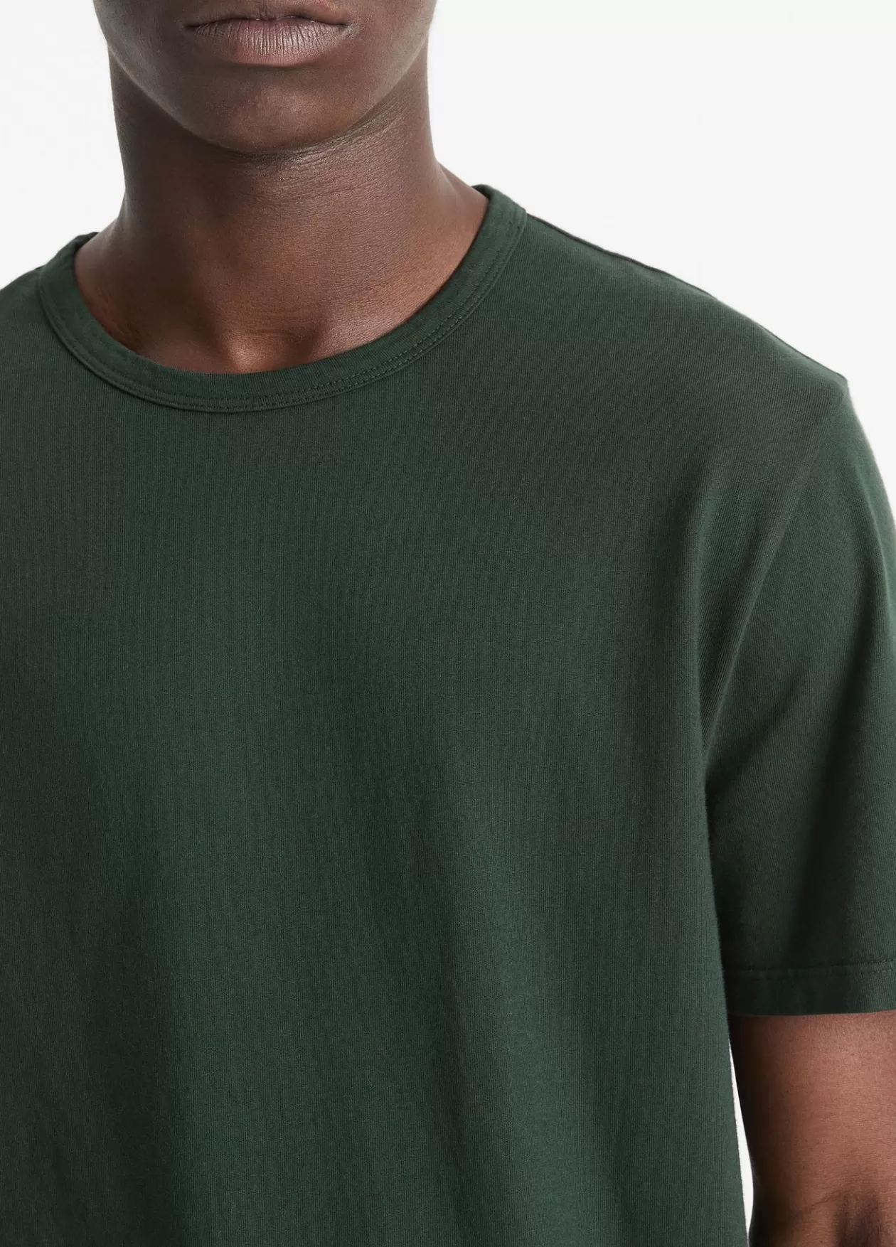 Sale Vince Garment Dye Short-Sleeve Crew Neck T-Shirt washed deep jewel