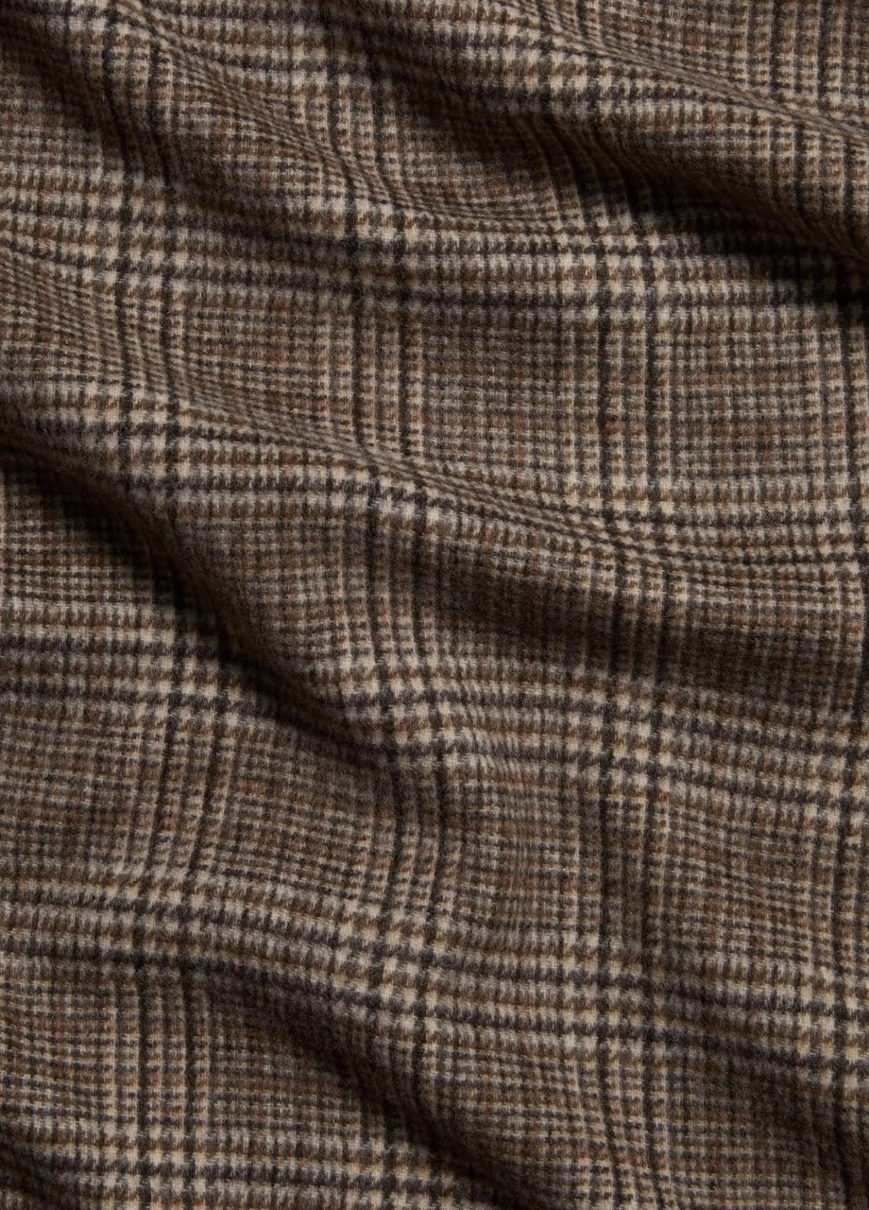 Outlet Vince Glen Plaid Double-Face Cashmere Scarf brown natural