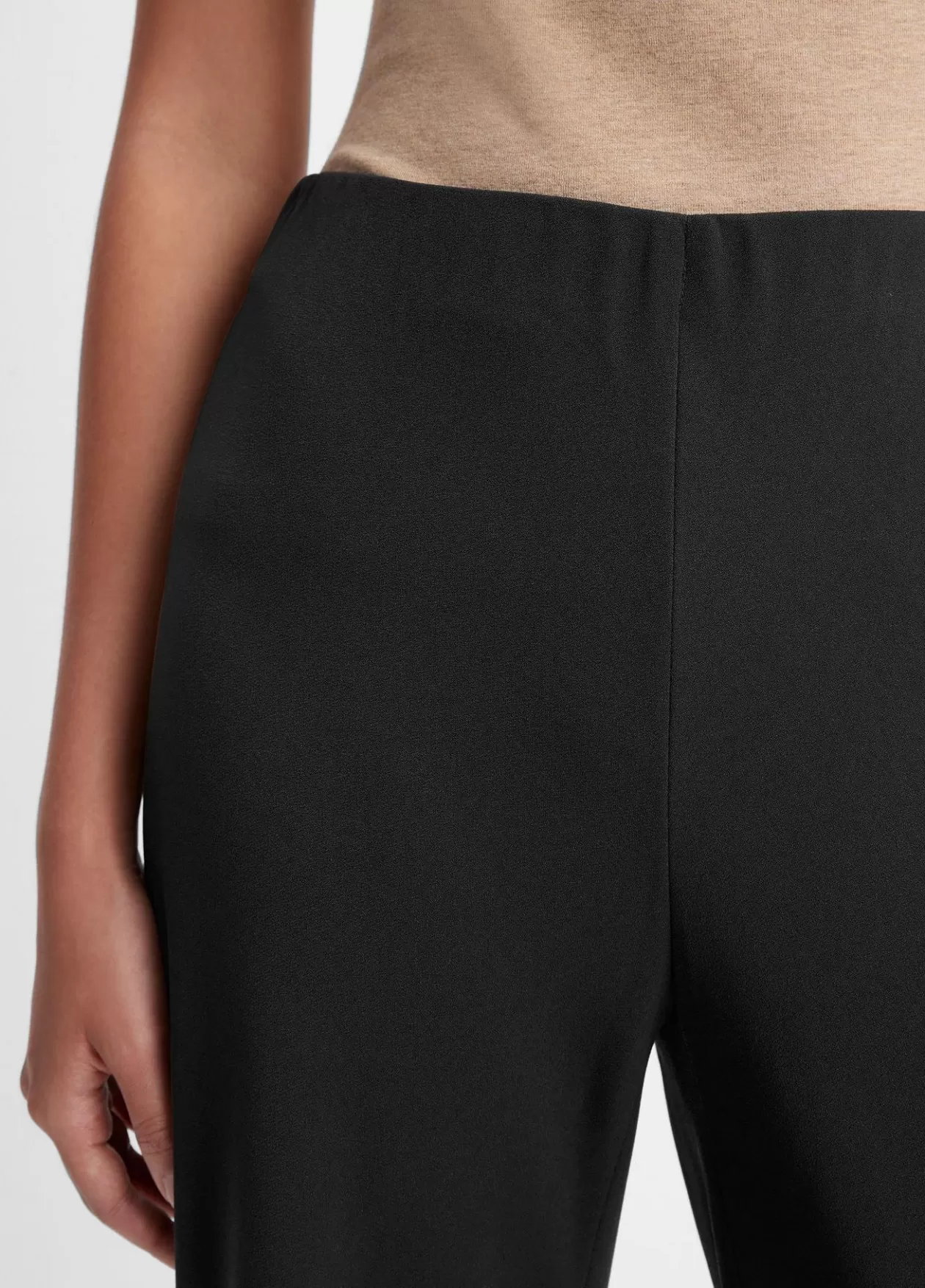 Hot Vince High-Waist Crepe Bias Pant black