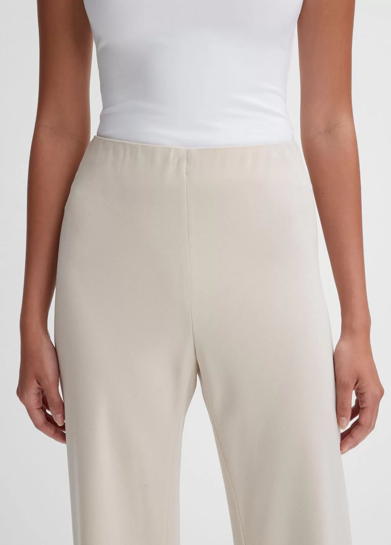 Discount Vince High-Waist Crepe Bias Pant shell