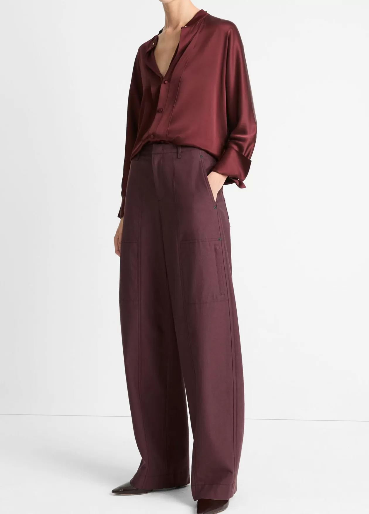 italian_cottonwool_utility_pant_2.webp Cheap Vince Italian Cotton-Wool Utility Pant cherry night