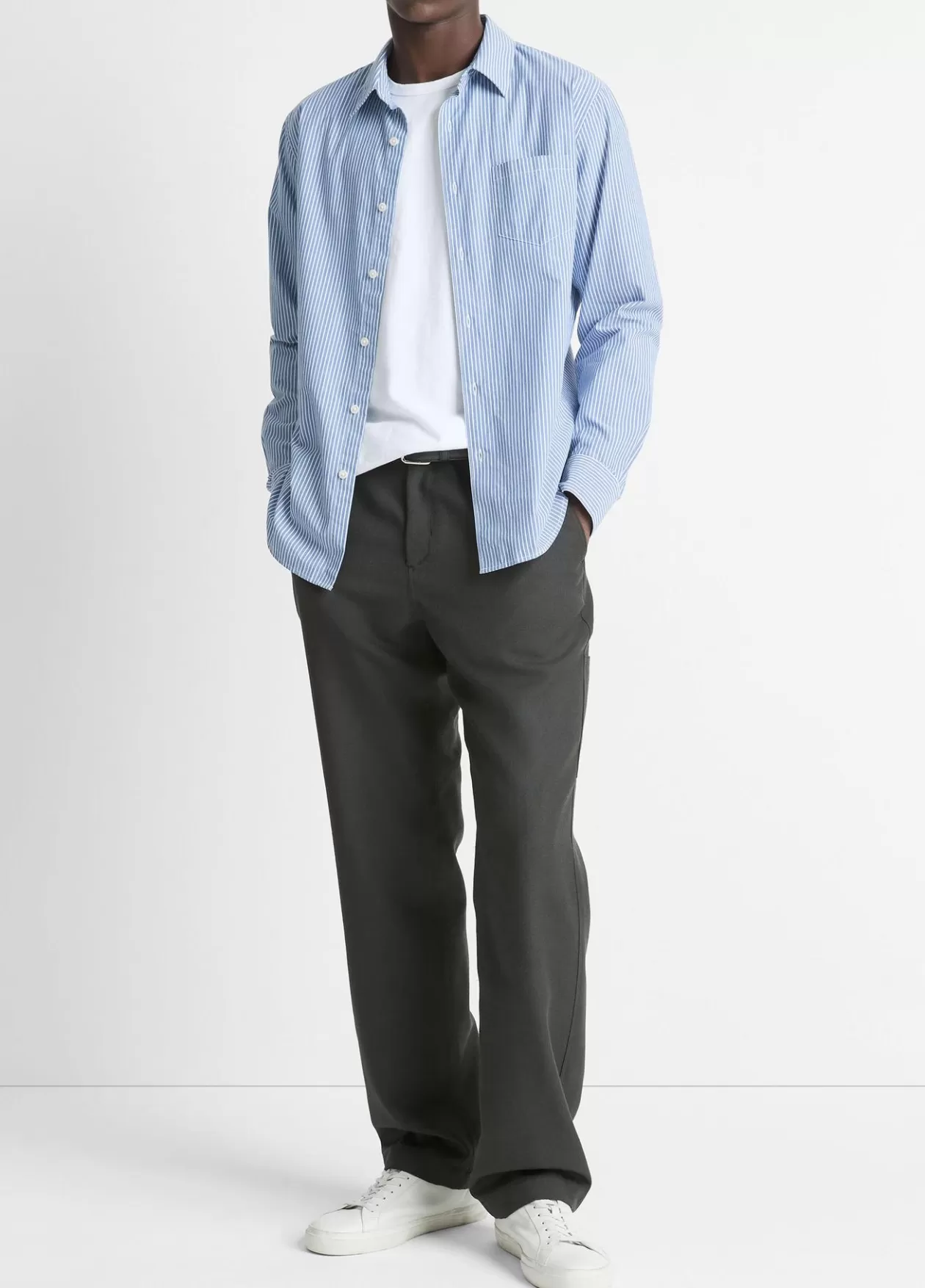 Outlet Vince Italian Tropical Wool Utility Pant black