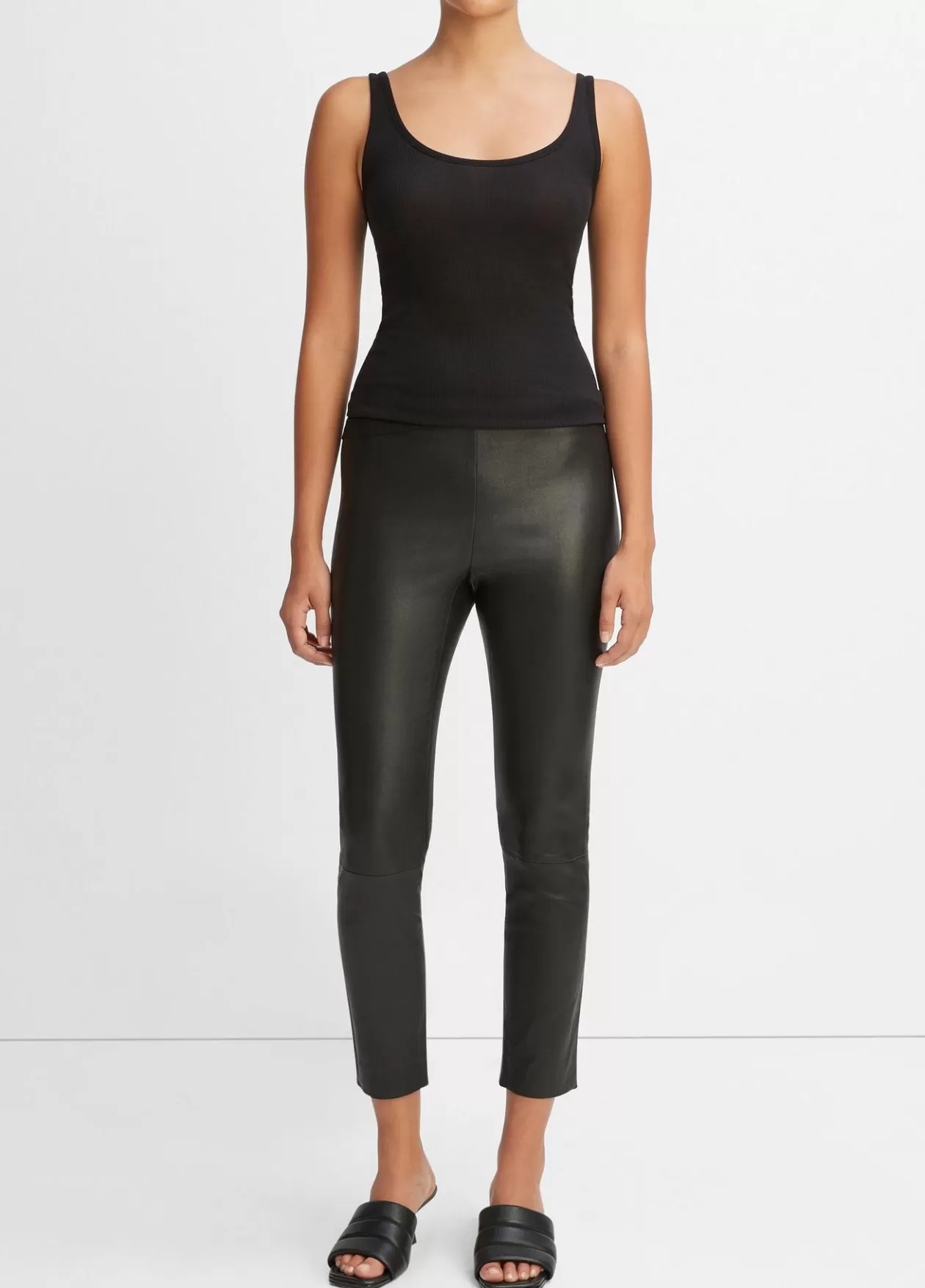 New Vince Leather Legging black