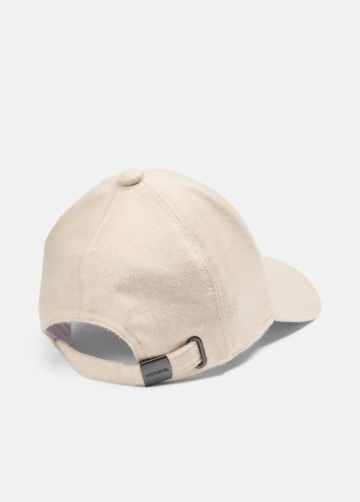 Outlet Vince Leather-Trim Cashmere Baseball Cap ceramic