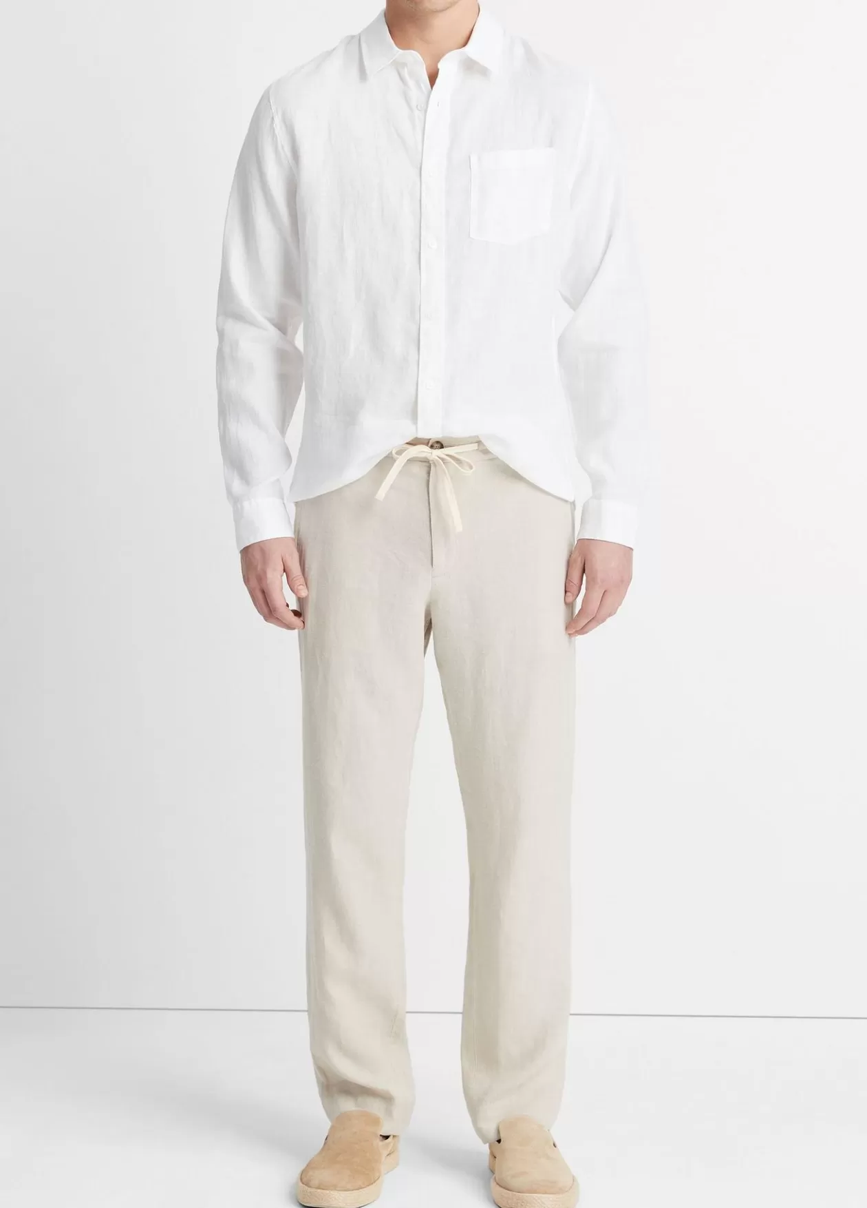 Sale Vince Lightweight Hemp Pant pumice rock