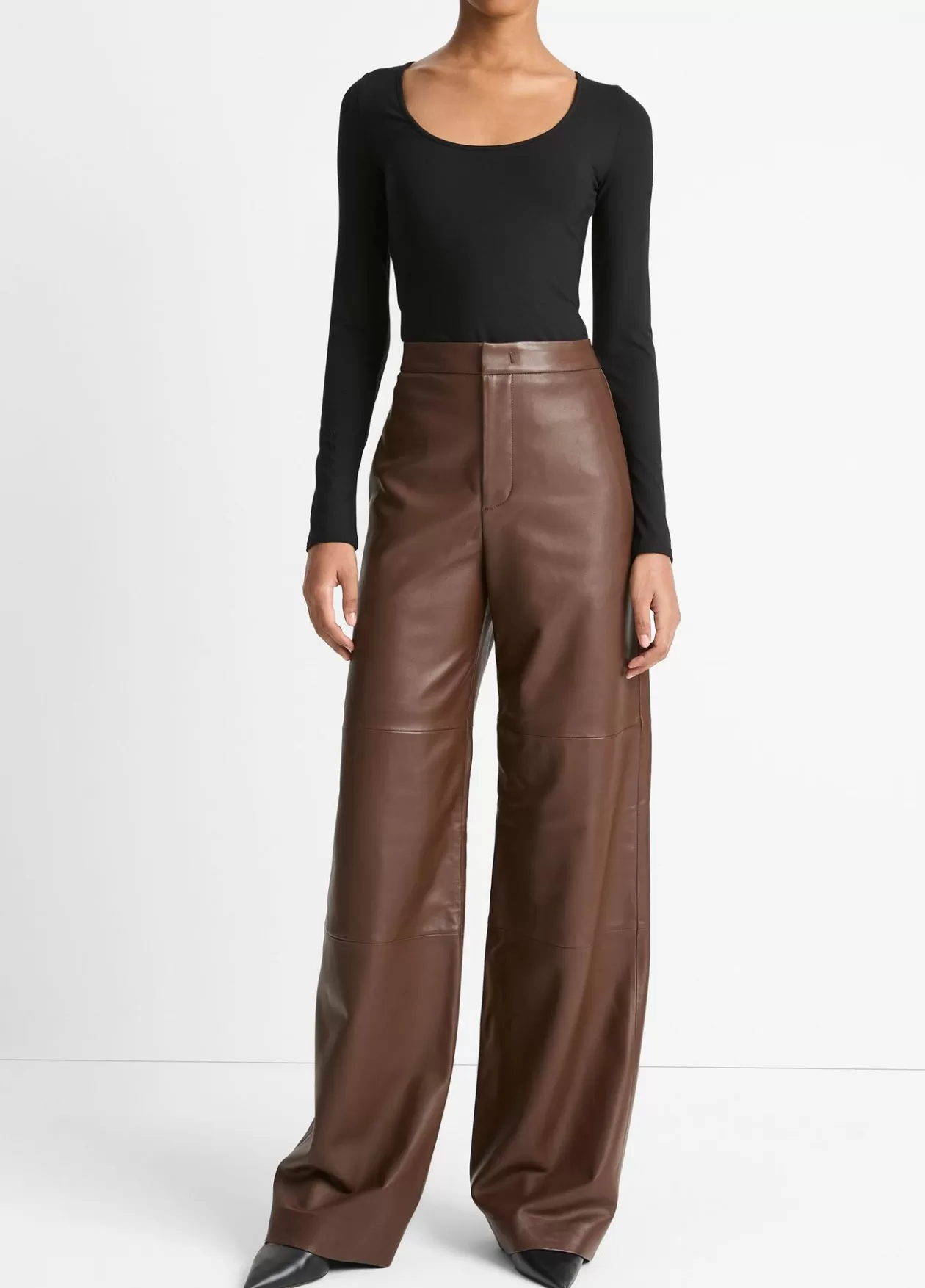 Store Vince Long-Sleeve Scoop Neck T-Shirt black