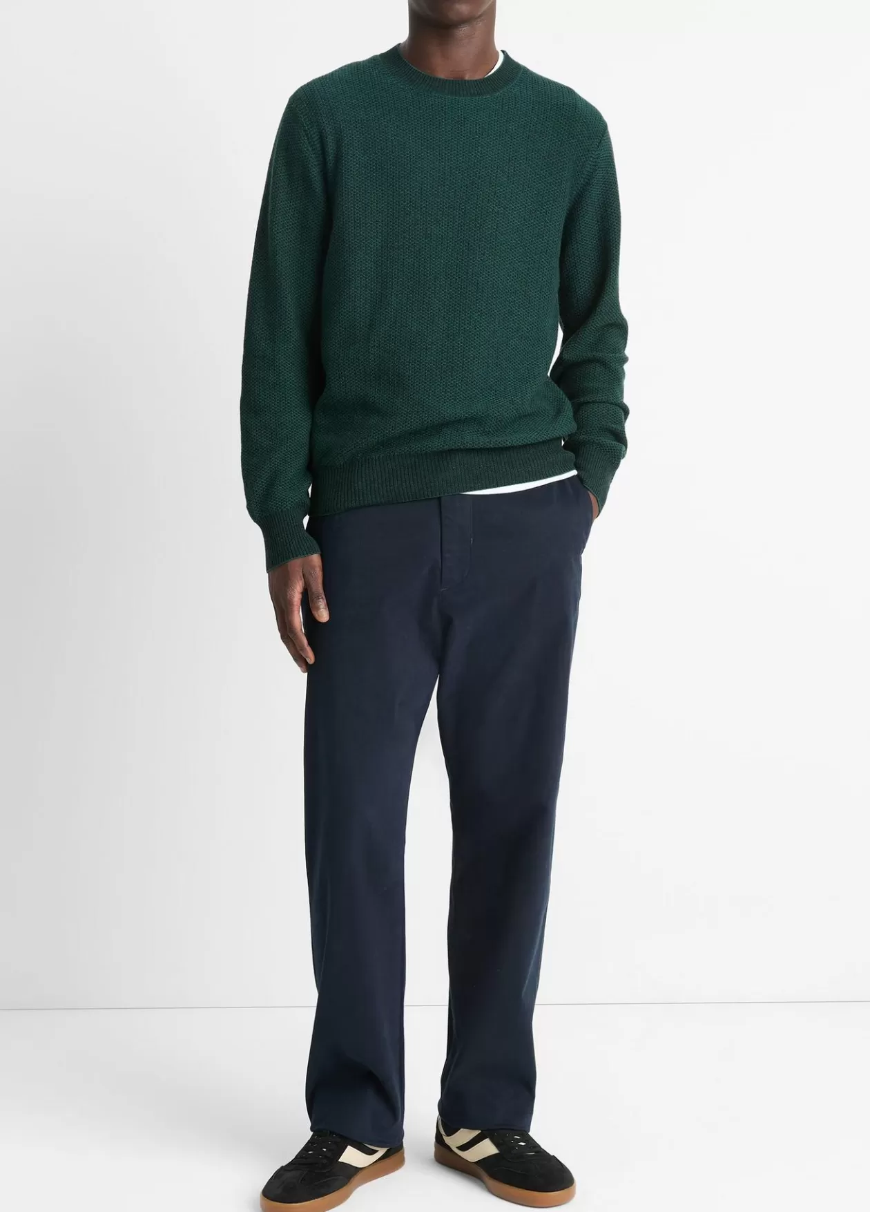 Outlet Vince Louie Relaxed Stretch-Cotton Pant coastal blue