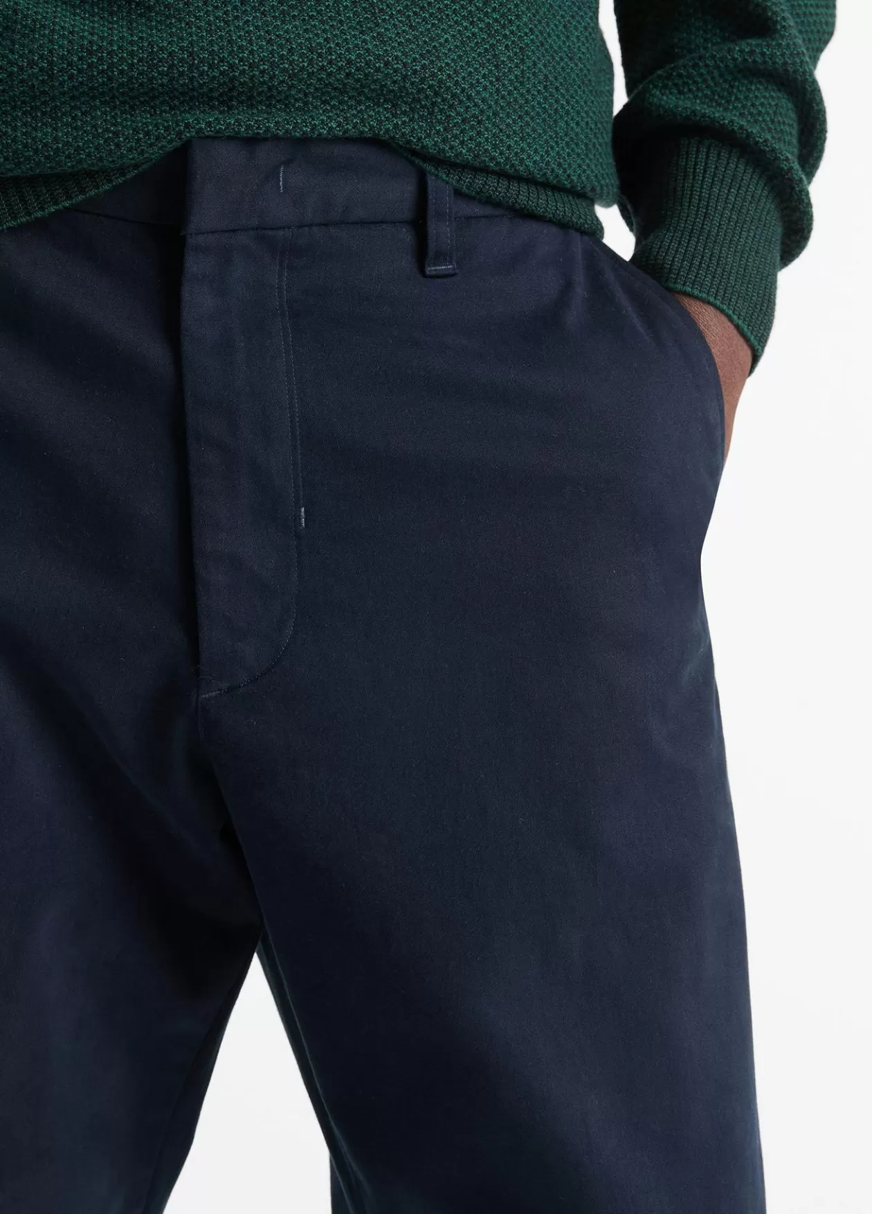 Outlet Vince Louie Relaxed Stretch-Cotton Pant coastal blue