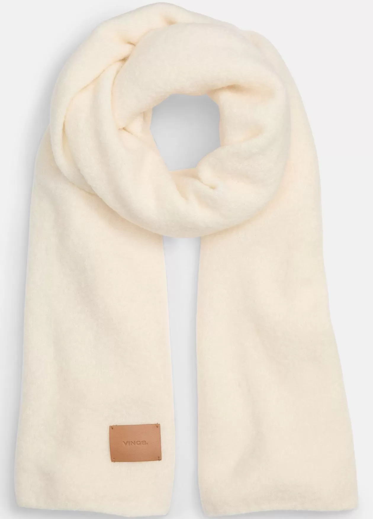 Outlet Vince Merino Wool-Blend Bouclé Oversized Scarf white sand