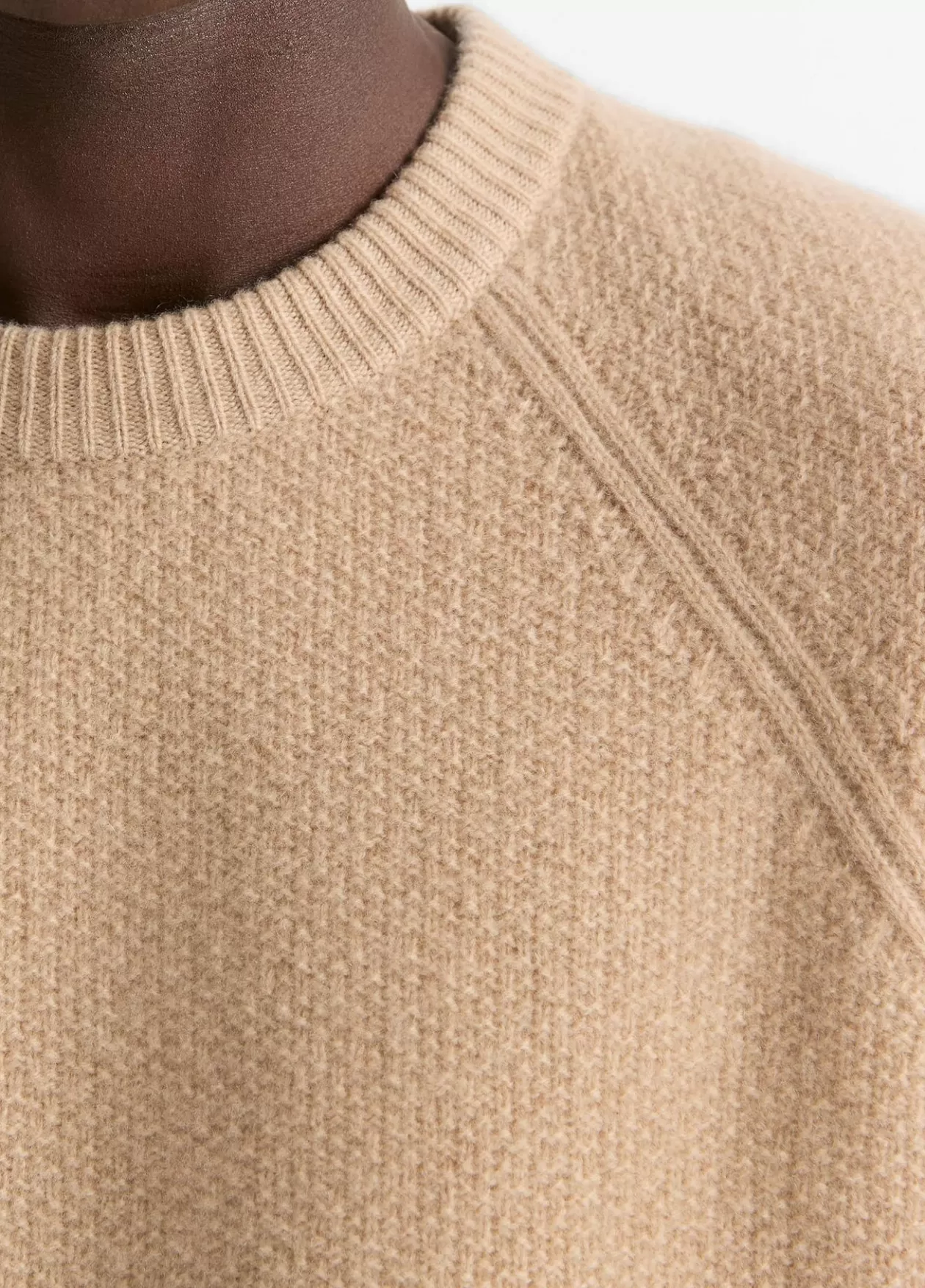 Discount Vince Micro-Bouclé Wool-Cashmere Sweater cameletto