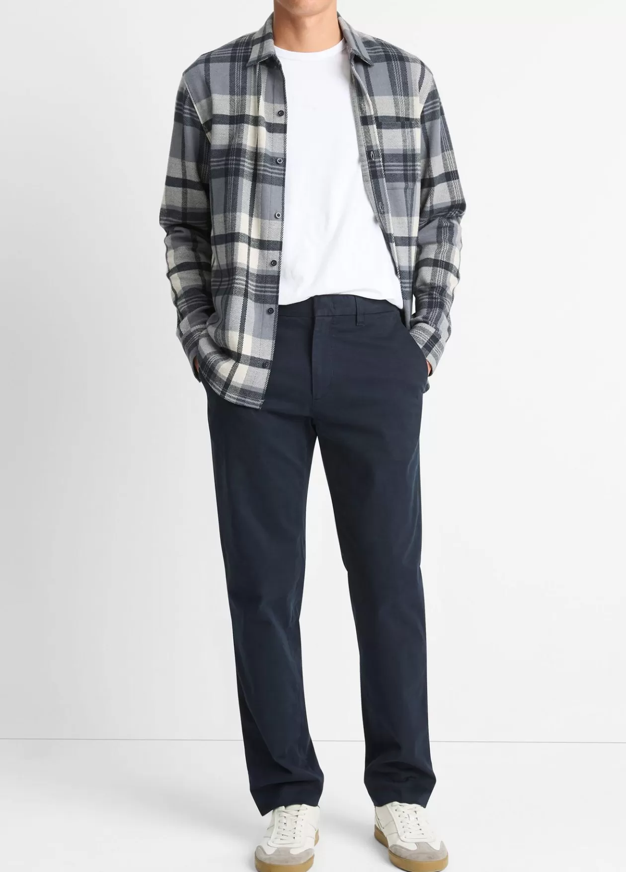 Store Vince Owen Athletic Stretch-Cotton Pant coastal blue