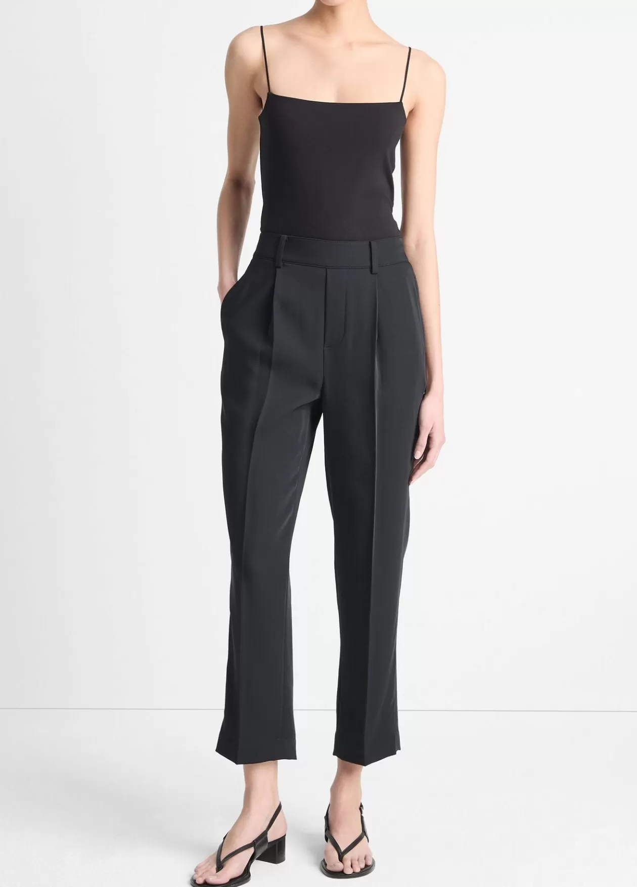 Store Vince Pima Cotton Camisole black