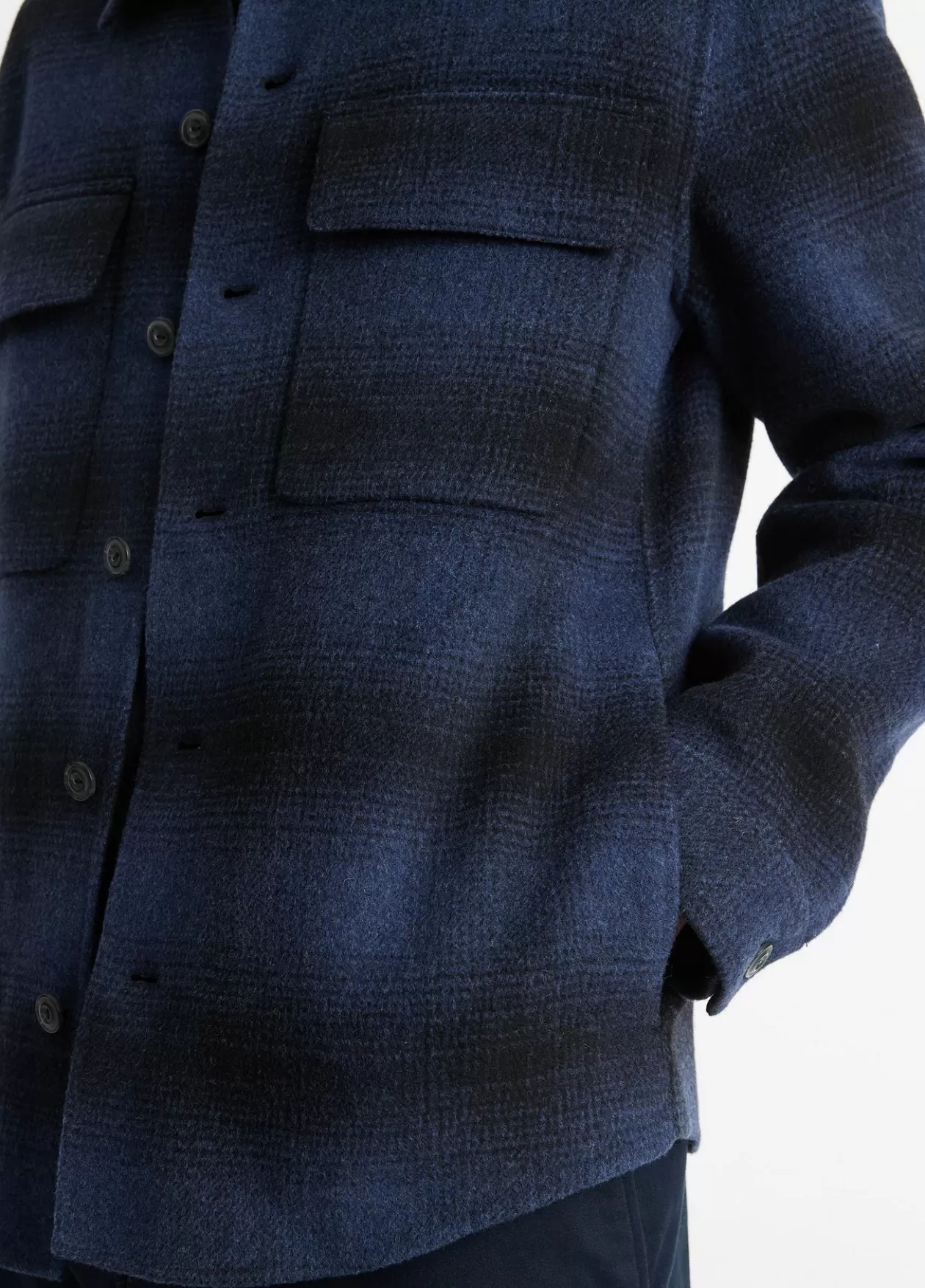 Flash Sale Vince Plaid Splittable Shirt Jacket ultramarine