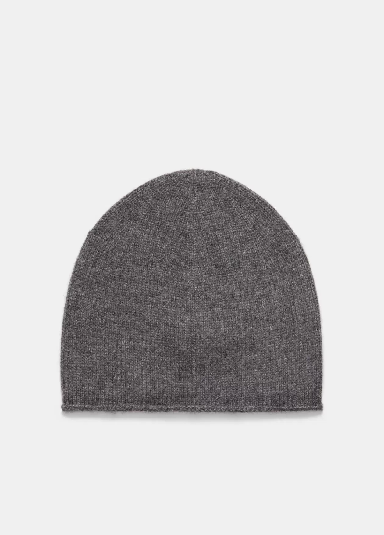 Clearance Vince Plush Cashmere Rolled-Edge Beanie medium grey