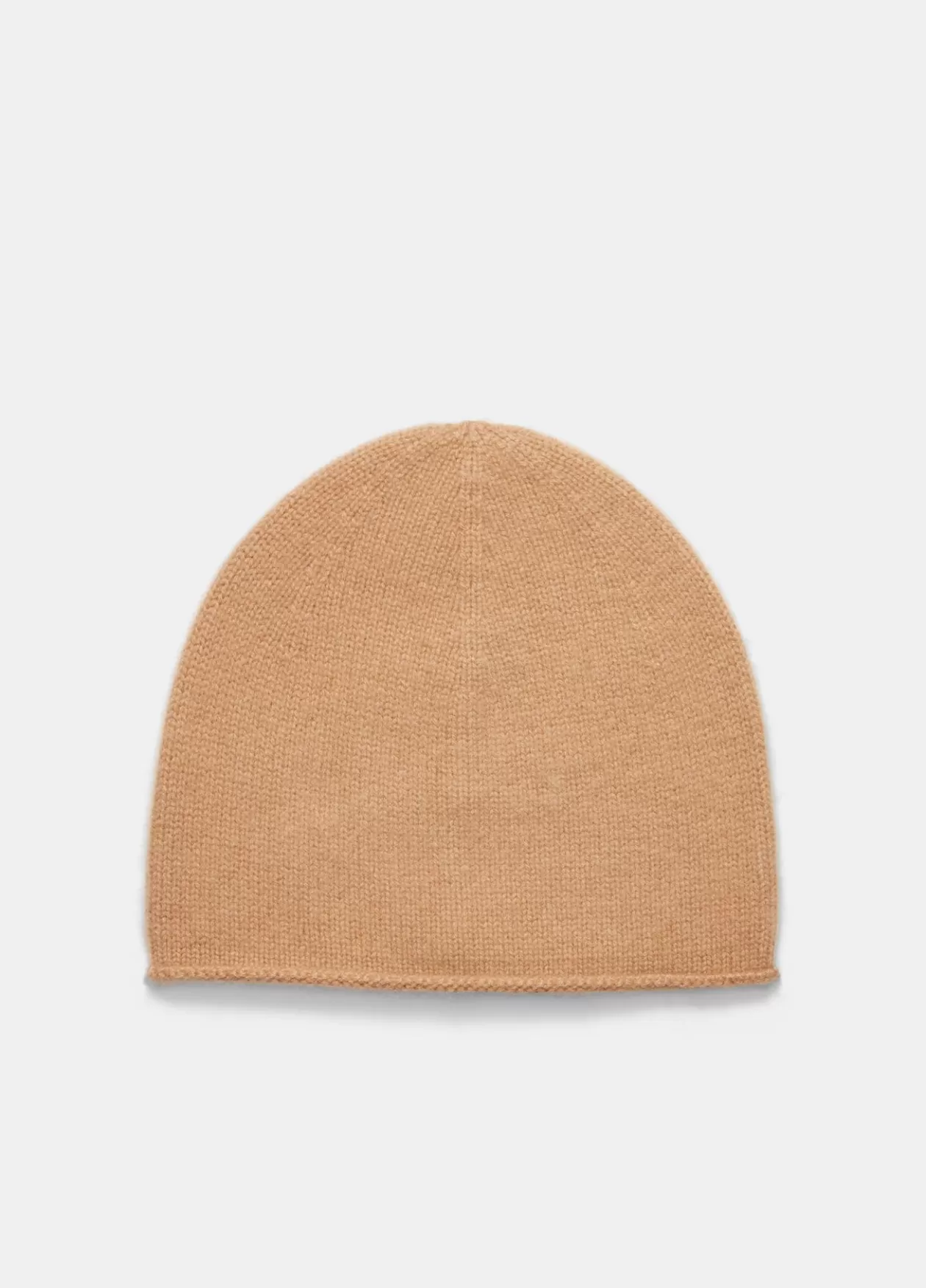 Fashion Vince Plush Cashmere Rolled-Edge Beanie camel