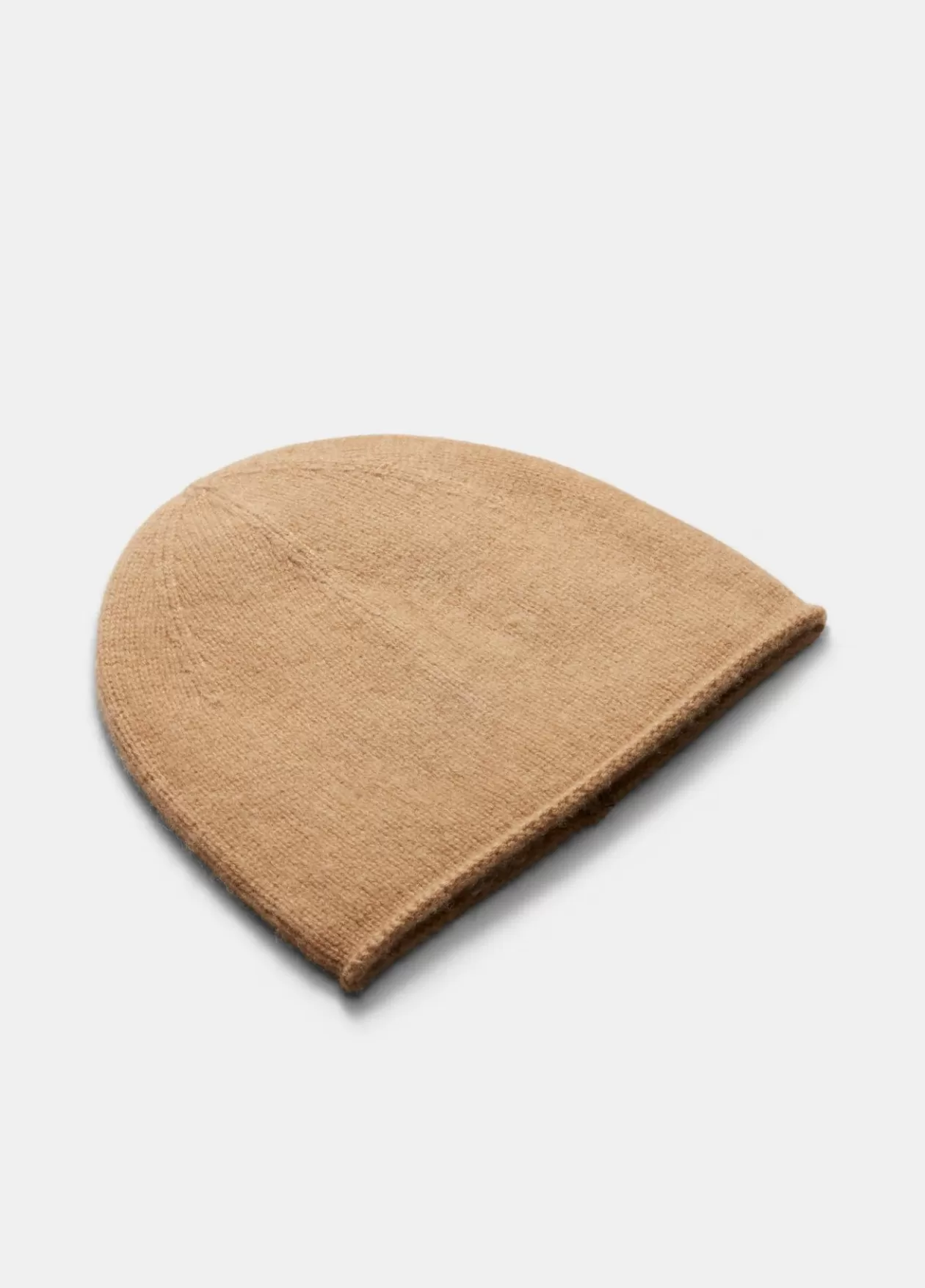 Fashion Vince Plush Cashmere Rolled-Edge Beanie camel