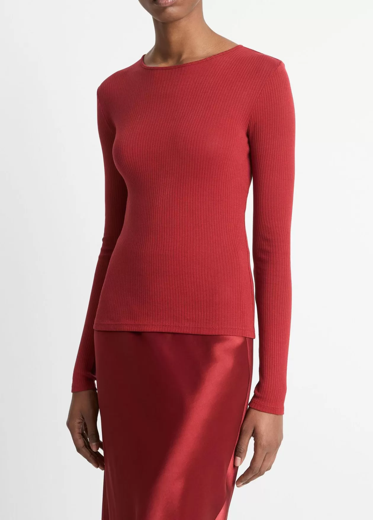 ribbed_pima_cotton_longsleeve_tshirt_2.webp Outlet Vince Ribbed Pima Cotton Long-Sleeve T-Shirt ruby ink