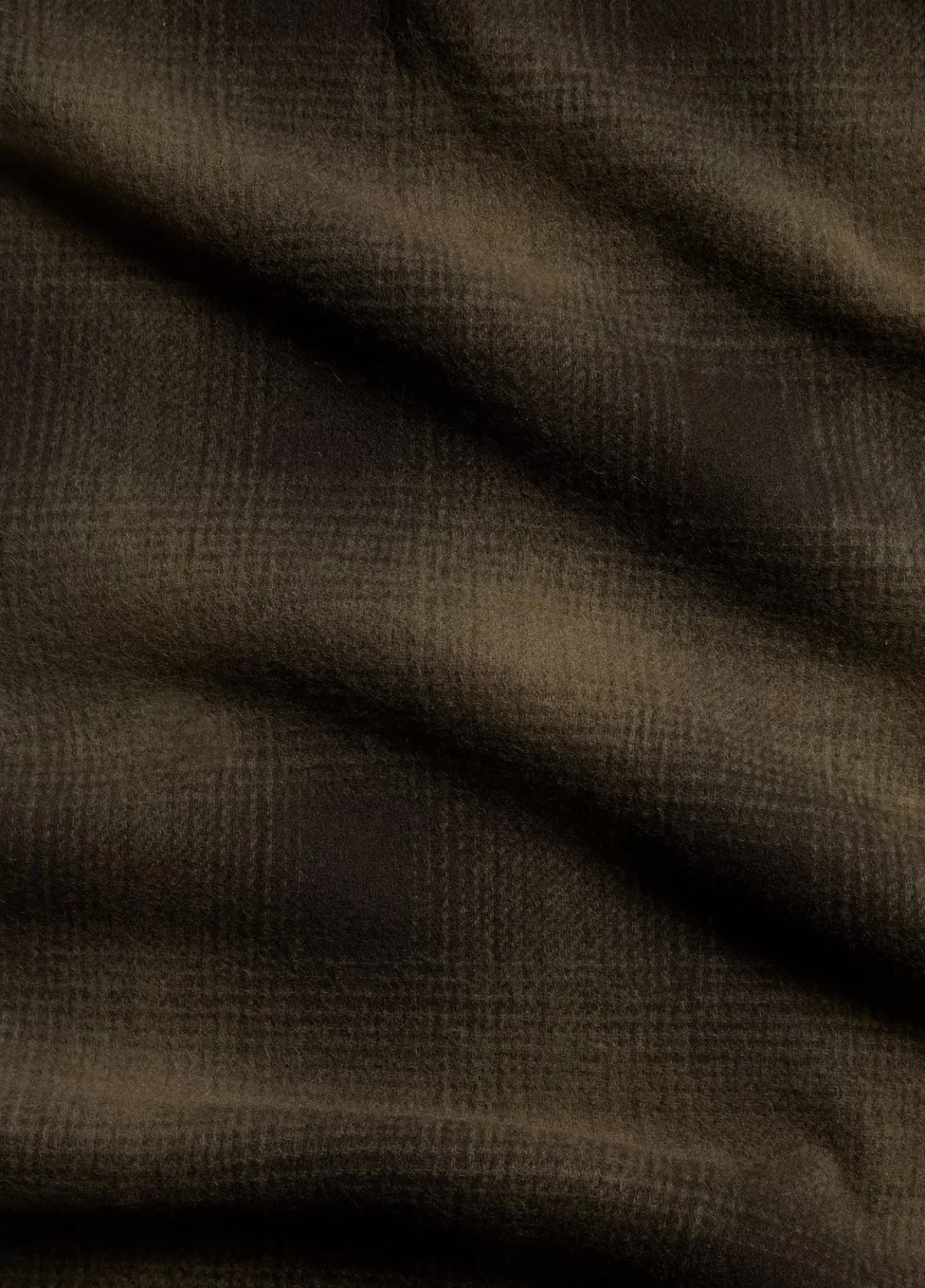 Online Vince Shadow Plaid Double-Face Wool and Cashmere Scarf olive