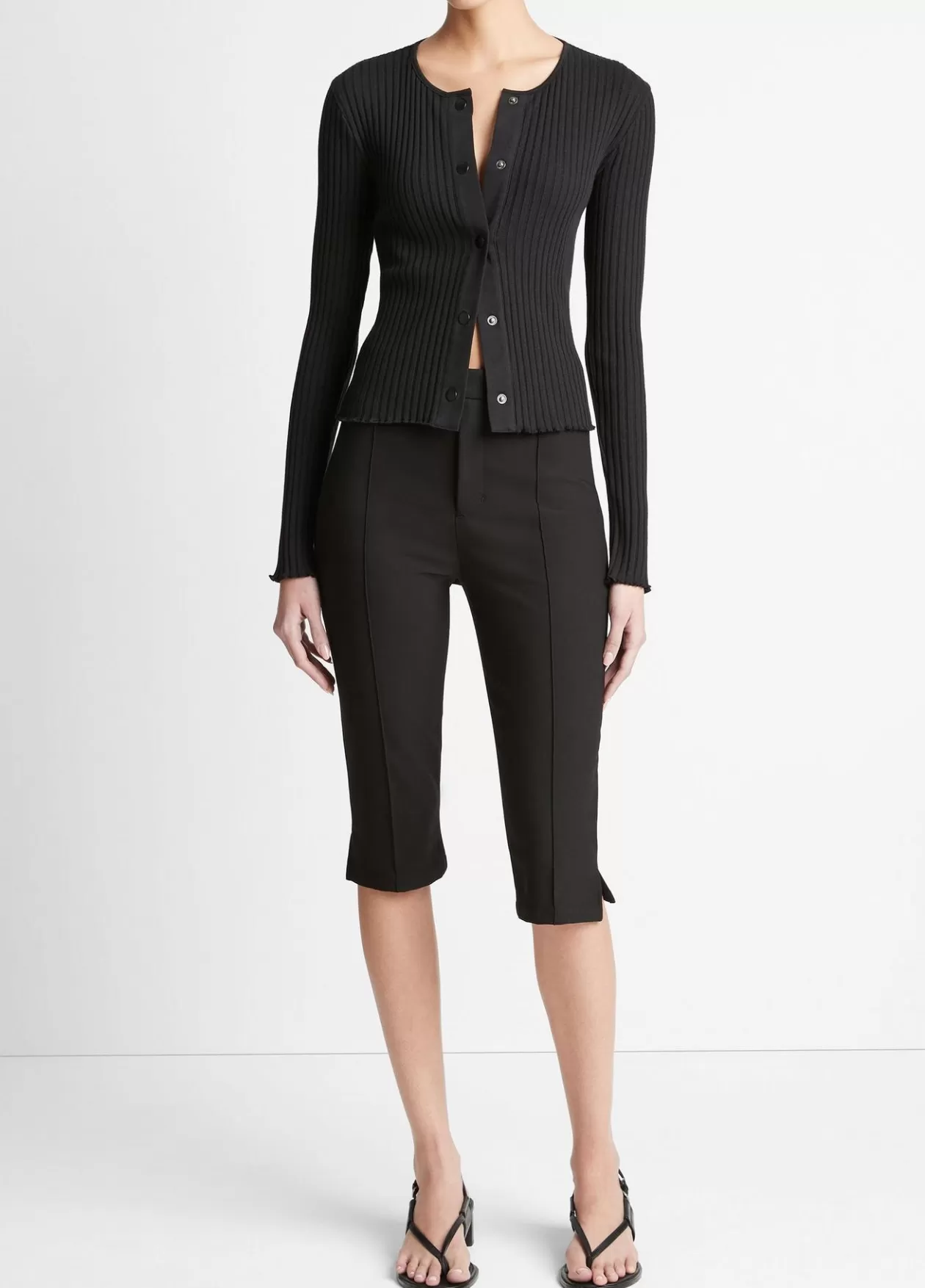Clearance Vince Slim-Fit Capri black