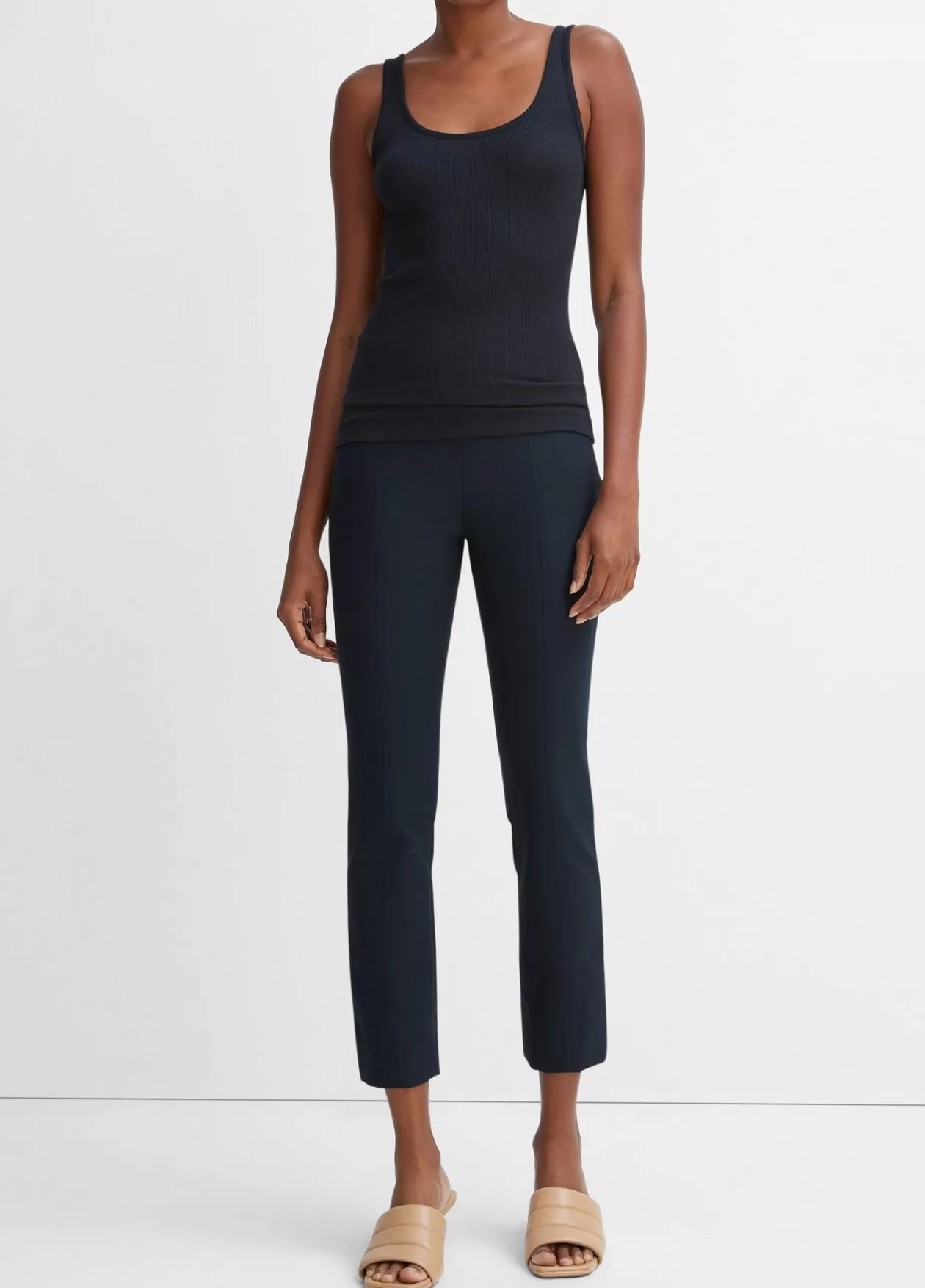 Discount Vince Stitch Front Seam Ponte Legging coastal blue