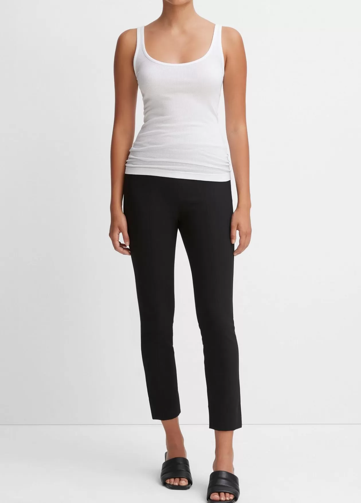 Outlet Vince Stitch Front Seam Ponte Legging black