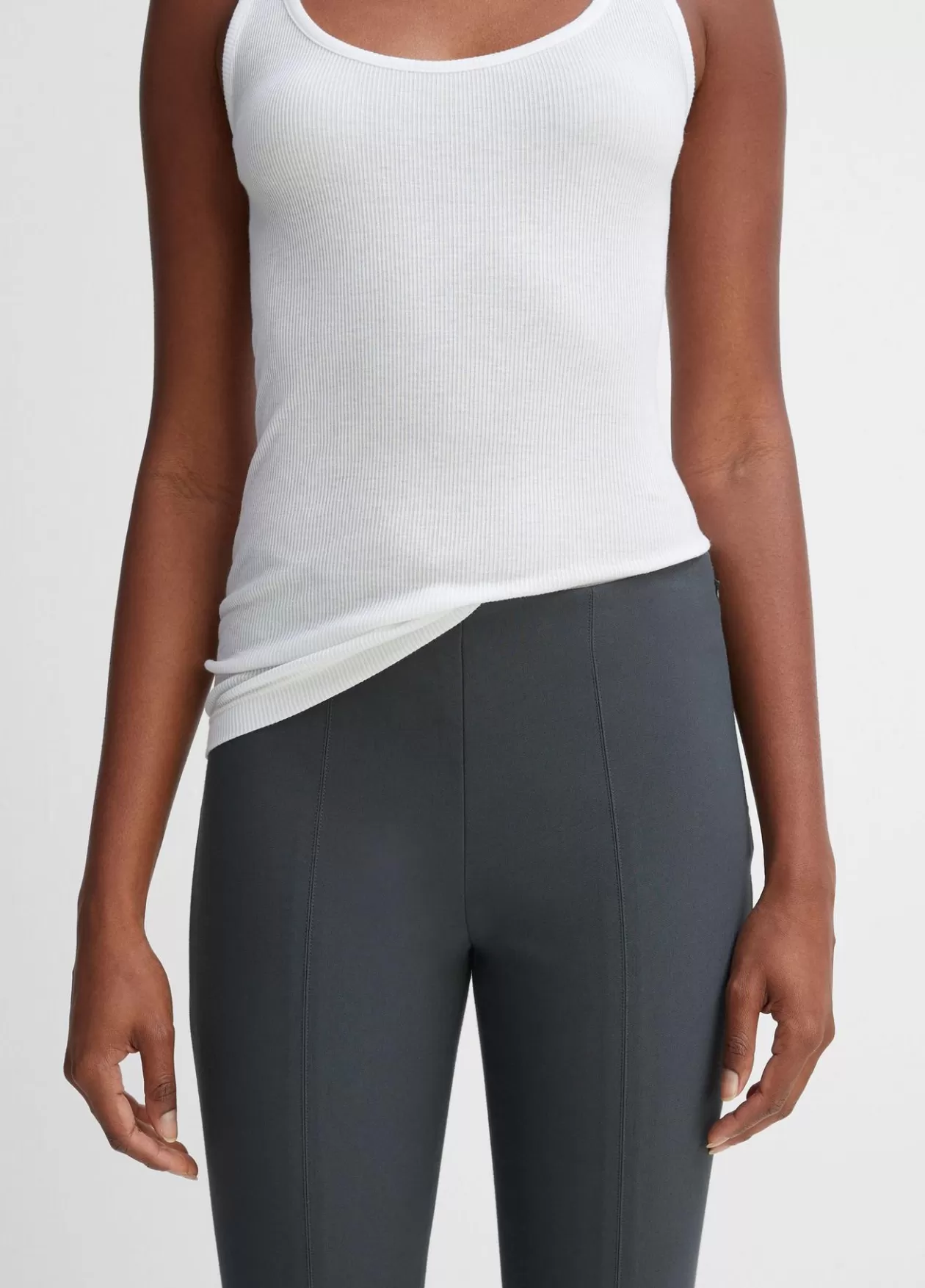 New Vince Stitch Front Seam Ponte Legging dark grey