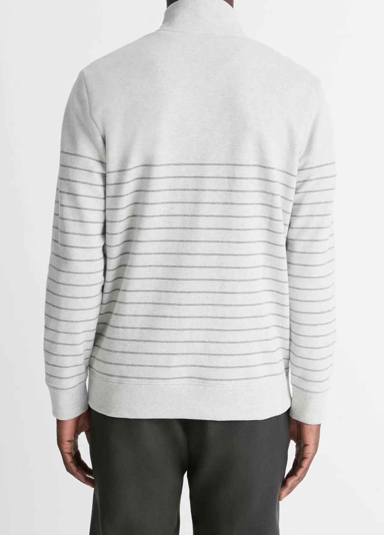 striped_sueded_cotton_quarterzip_pullover_3.webp Hot Vince Striped Sueded Cotton Quarter-Zip Pullover light heather grey/heather onyx